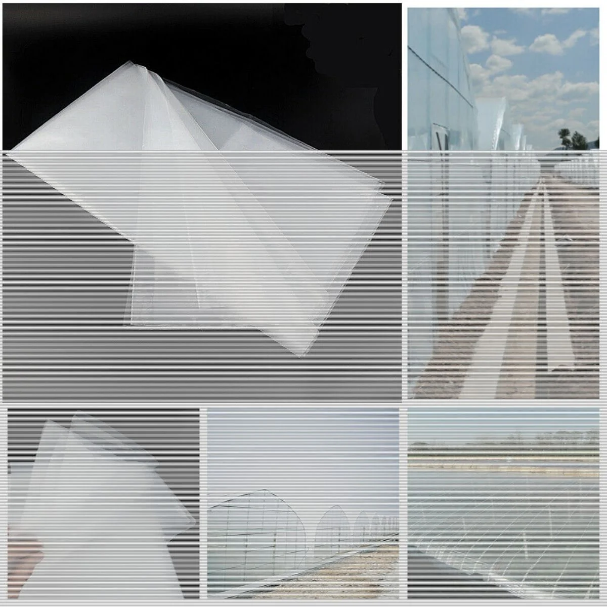 WSYW 6 Mil Clear Greenhouse Poly Film Plastic Sheeting 13-30ft Width x Various Length Control