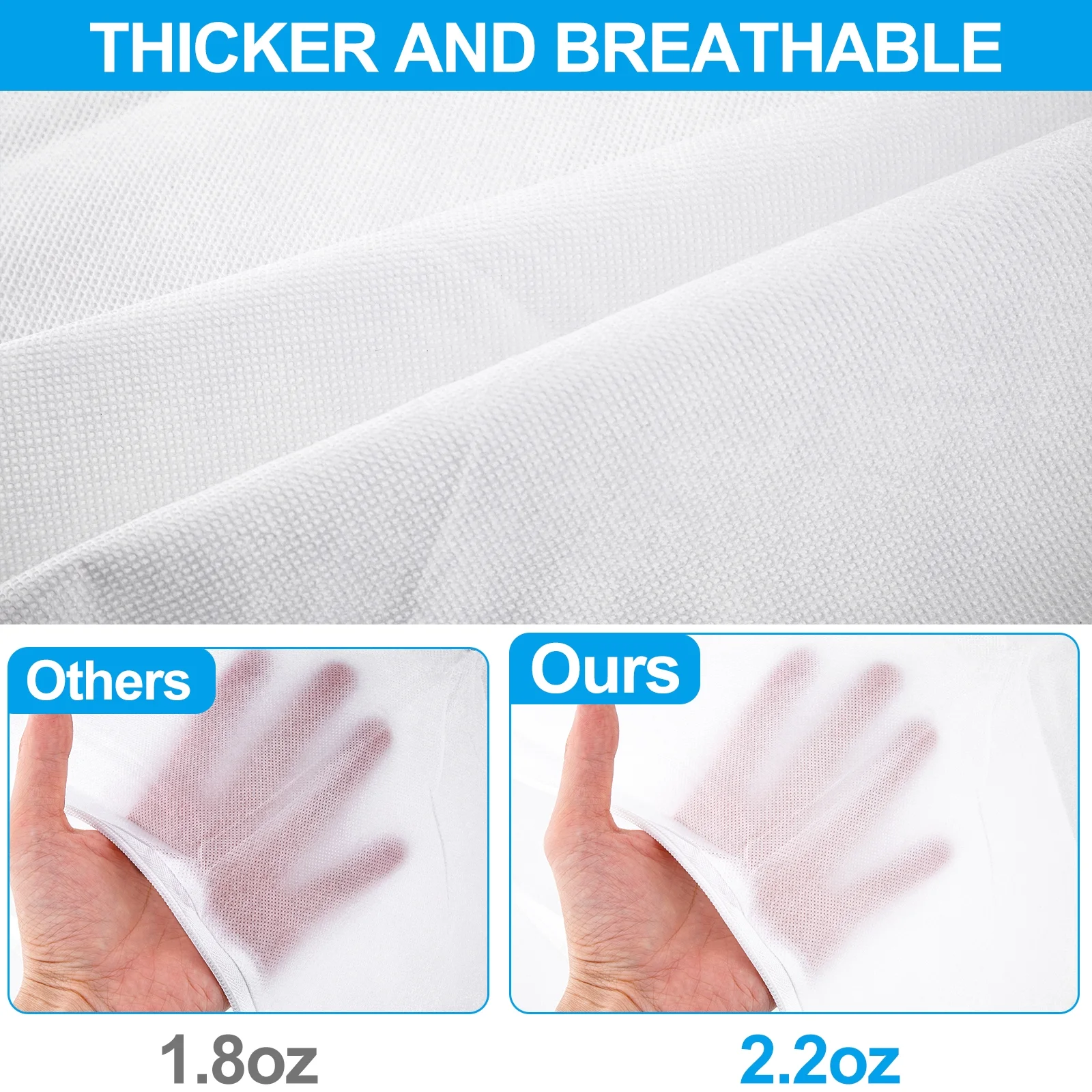 Hengu Plant Covers Freeze Protection with Zipper Drawstring, 47