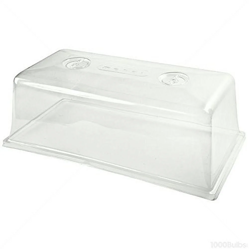 Mondi MONDIG100 7 Inch Tall Clear Plastic Mini Herb Greenhouse with Easy Vents