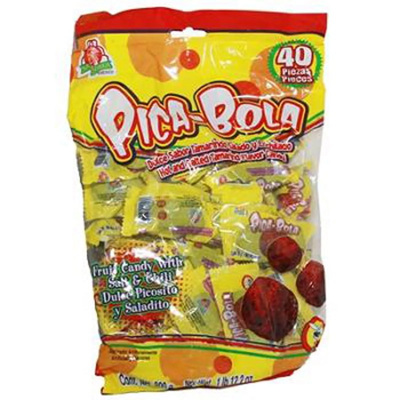 El Azteca Pica-bola Hot & Salted Tamarind Flavor Candy 40ct - Tj