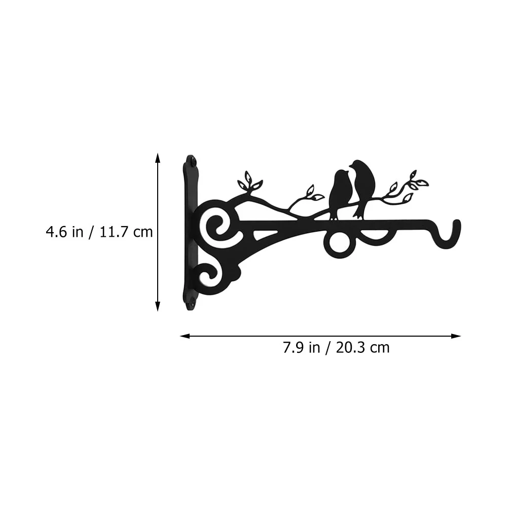 2 PCS Wall-Mounted Flower Pot Hook Plant Hanger Bracket Hanging Hook Hanging Plant Hook Lantern Hook Balcony Bonsai Hook