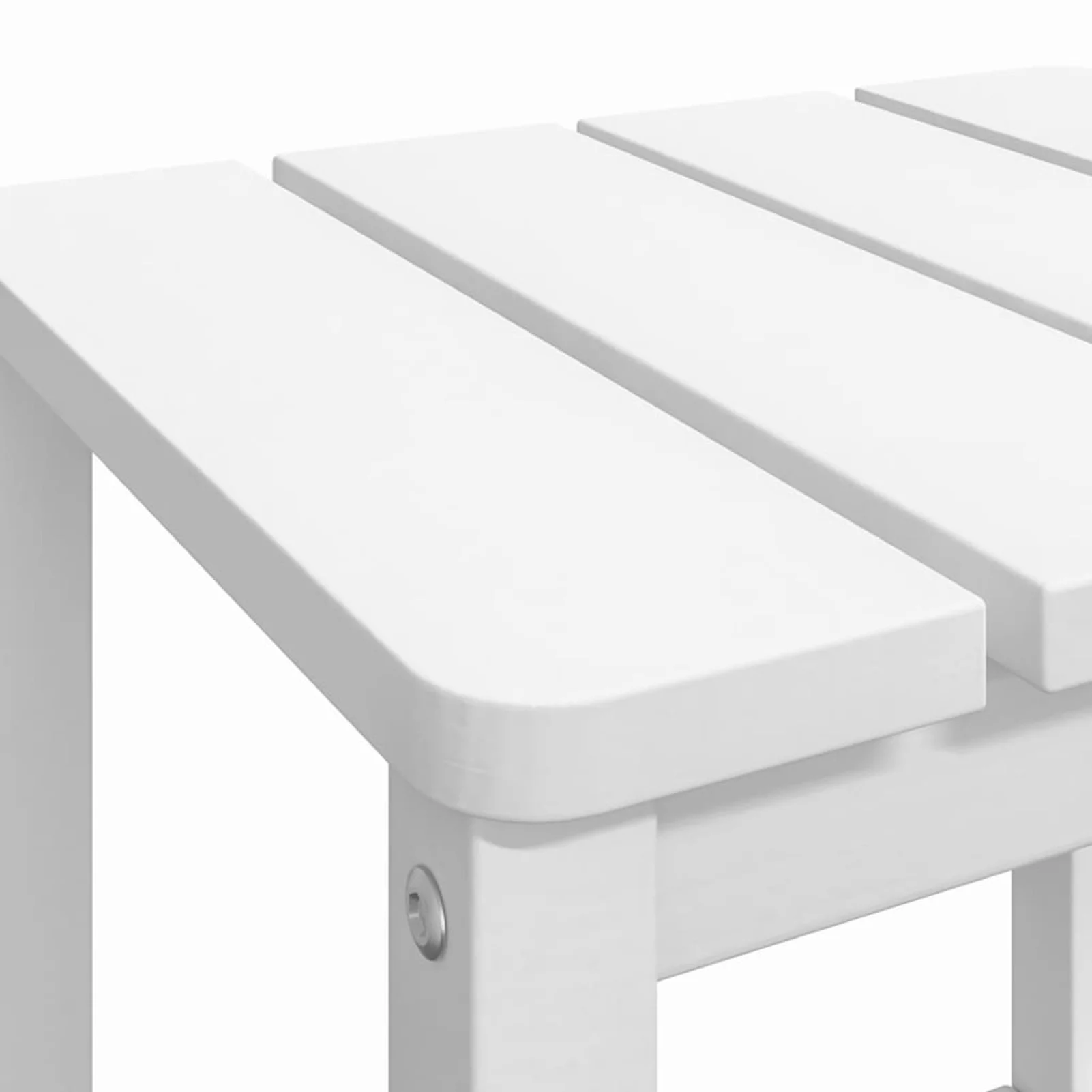 Aibecy Patio Adirondack Table White 15