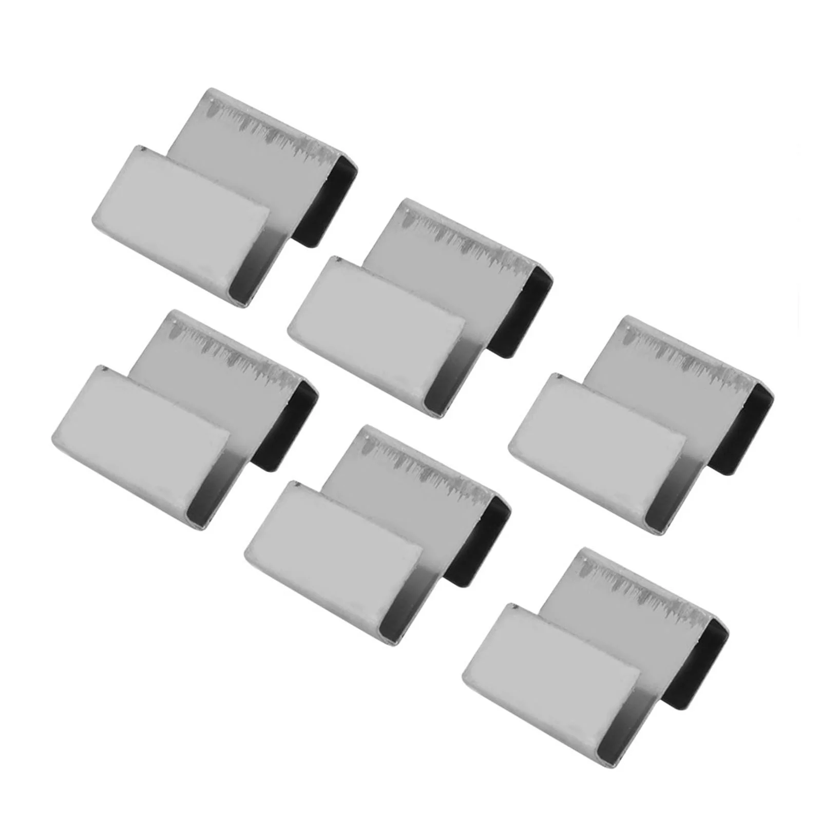 50pcs Glass Clamp Practical Stainless Steel Greenhouse Overlap S Clips Durable Glass Frame Fixing Clamp