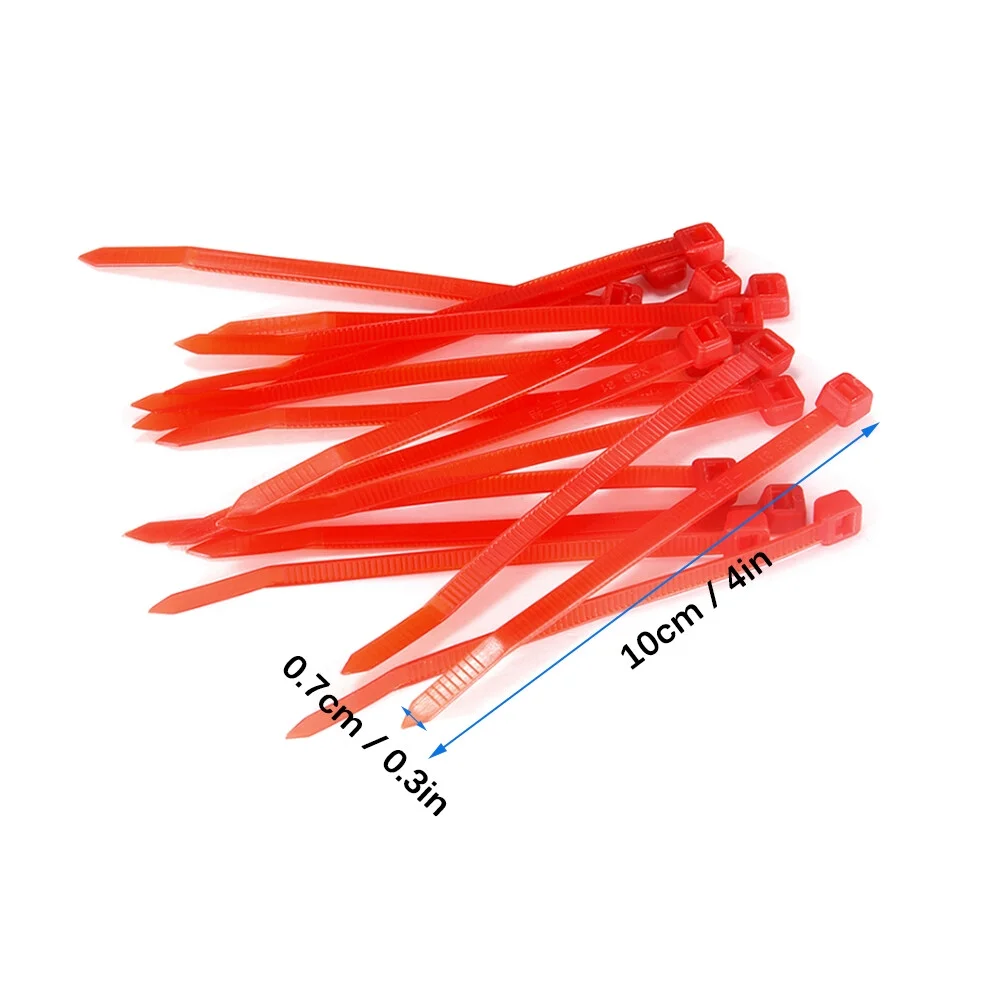 20 Pcs Cable Zip Ties Heavy Duty 4 Inch Ultra Strong Plastic Wire Ties Lawn Mower Replacement Accessory Cordless Strimmer Blade Self-Locking Cable Ties