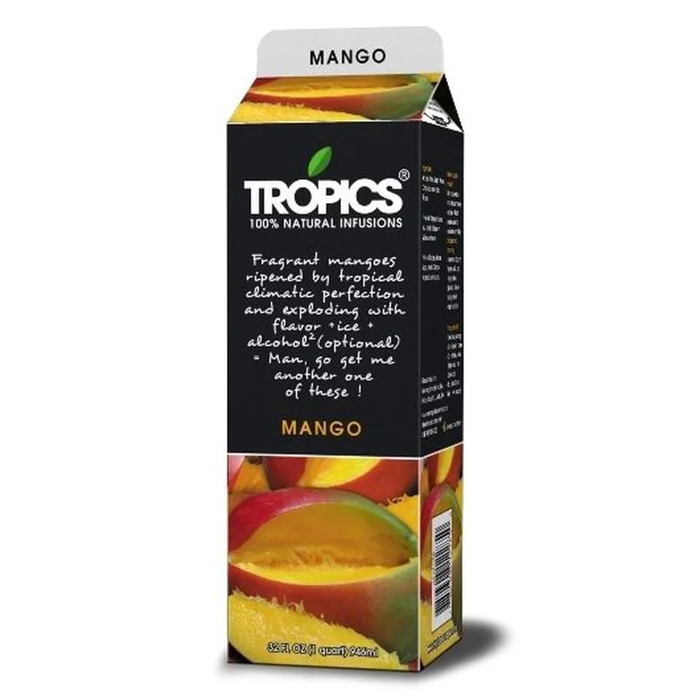 Tropics Mango Drink Mix, 32 Ounce -- 12 per case.