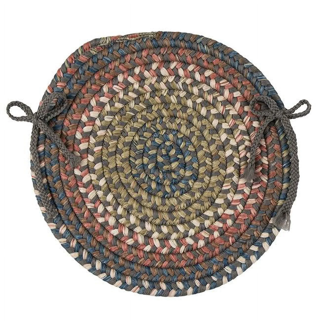 CV19A015X015 Cedar Cove - Gray Chair Pad Set (4) Chair Pad, 65% Nylon/35% Polypropylene - Chair Pad.