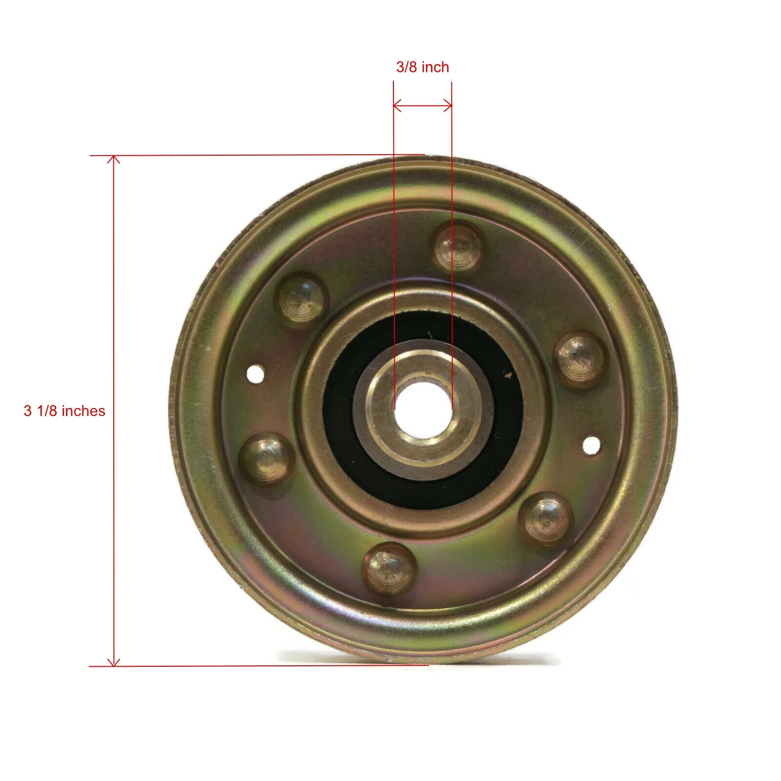 The ROP Shop | Flat Idler Pulley for 2013 Ryobi 31AH9774898, 31AH9775897, 31AH9776897 LawnMower