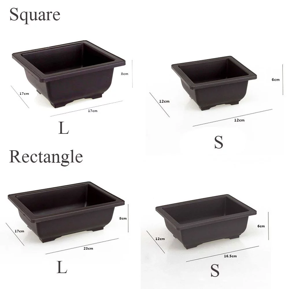 Plastic Balcony Home Decor Square/Rectangle Planters Garden Supplies Nursery Pots Bonsai Pots SQUARE S