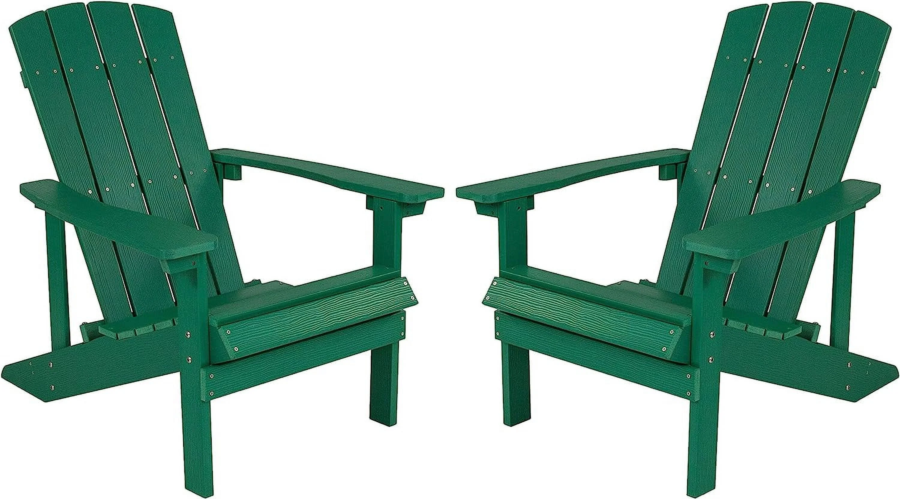 Charlestown Poly Resin Adirondack Chair - Gray - All Weather - Indoor/Outdoor