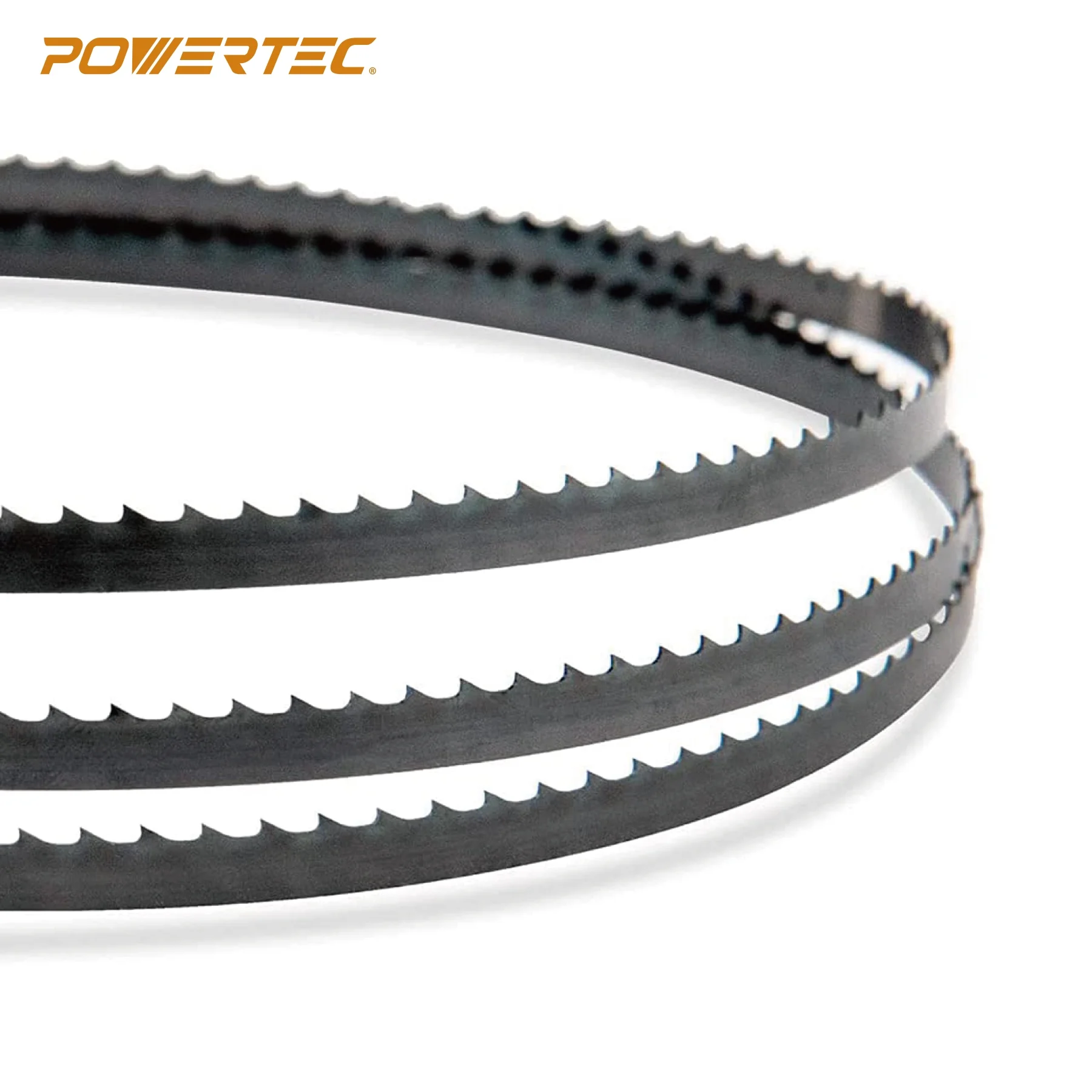 POWERTEC 3PK 80 Inch x 3/8 Inch x 4 TPI Bandsaw Blades for Woodworking, Band Saw Blades for Sears Craftsman 12