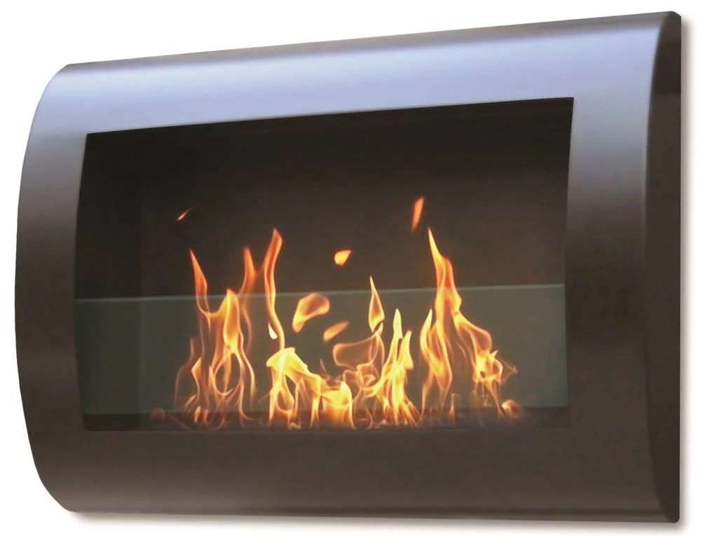 Anywhere Fireplace 90202 Indoor Wall Mount Fireplace-Chelsea Satin Black