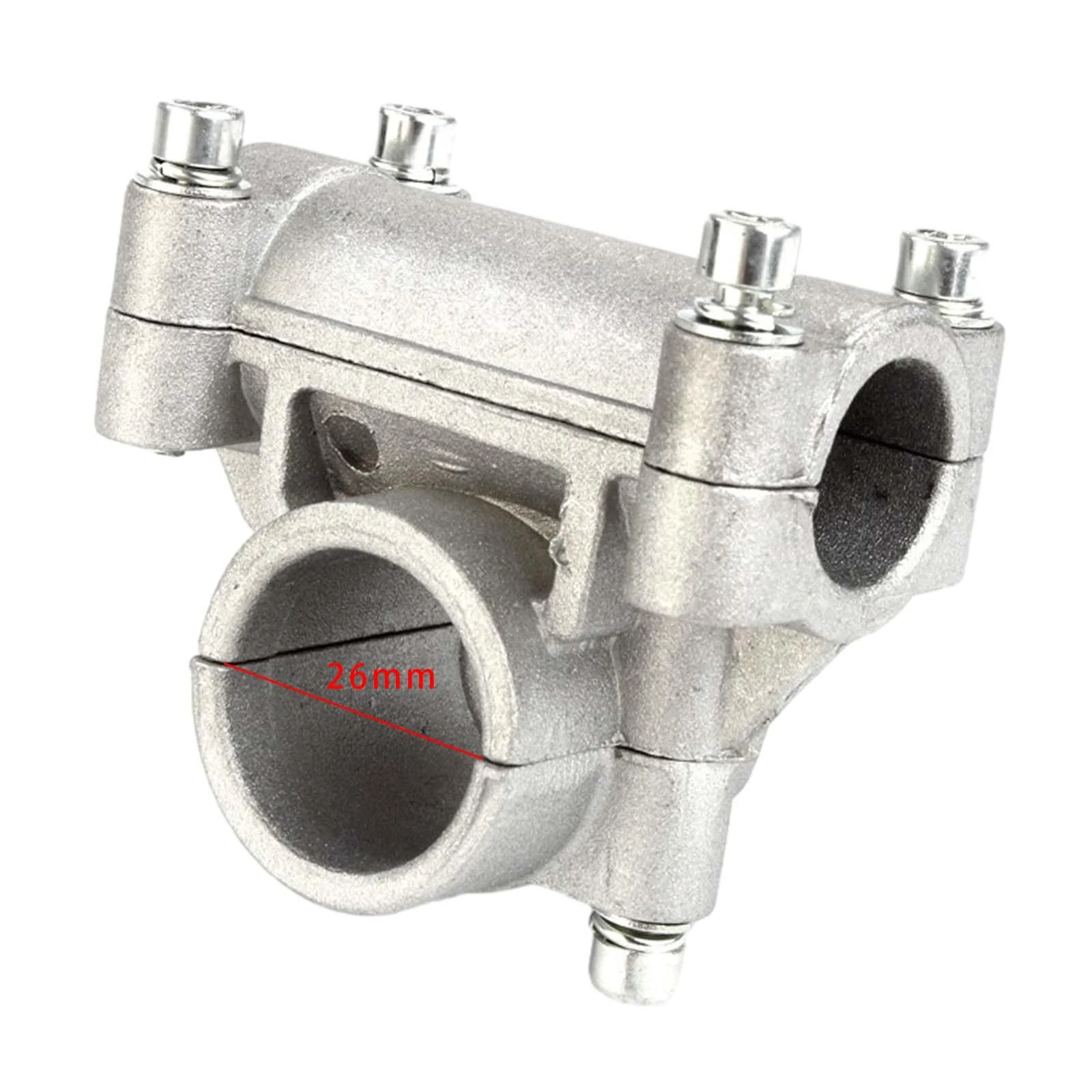 Colaxi 2x Trimmer Connecting Fixed Adapter Grass Cutter Accessory Replacements for Gas String Trimmer Petrol , 26mm Tube Diameter, 4 Pcs