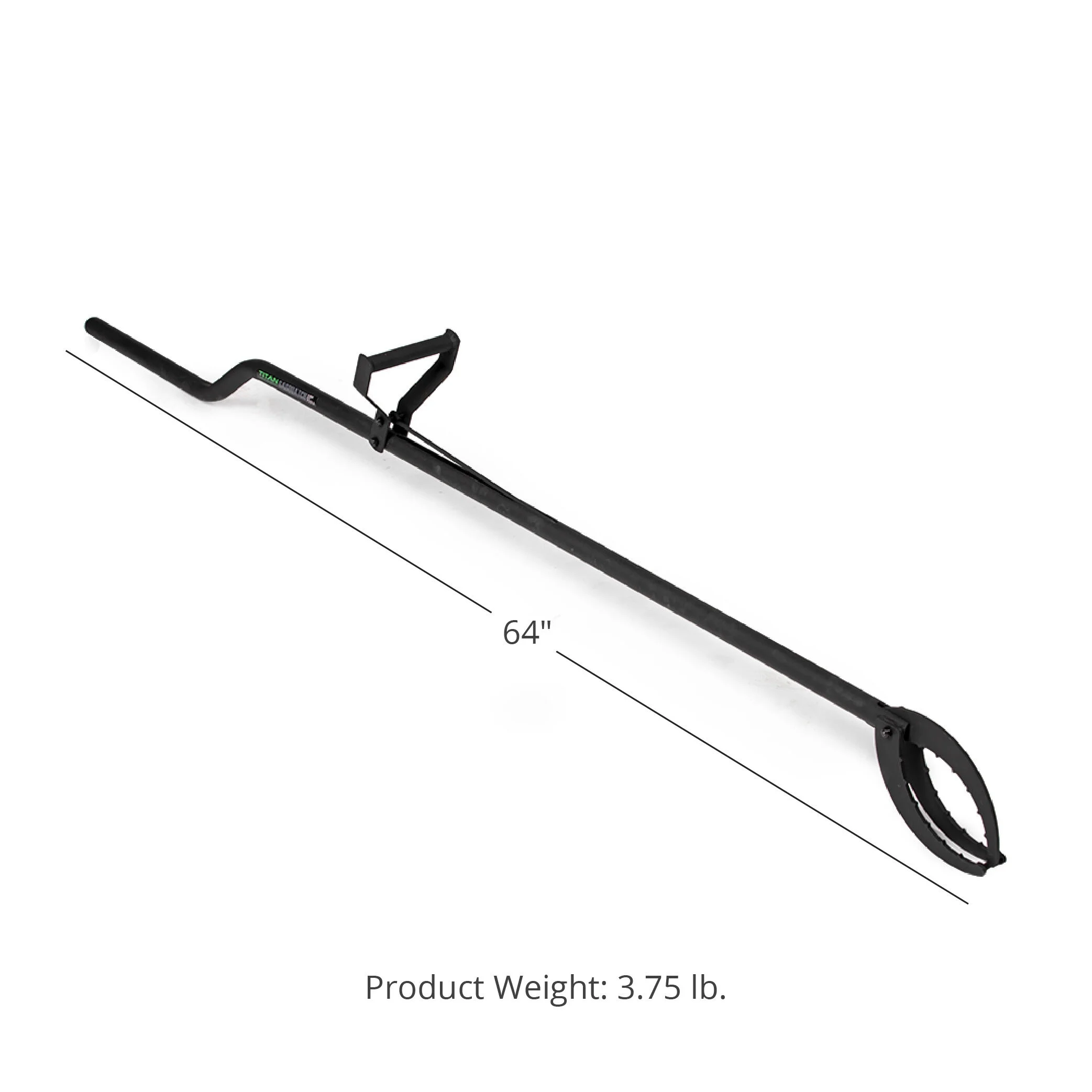 Titan Great Outdoors Sasquatch Fire Pit Log Grabber Tool, 60in long Wood Burning Heat Treated Claw, Indoor/Outdoor Use, Backyard Camping Fireplace Accessory