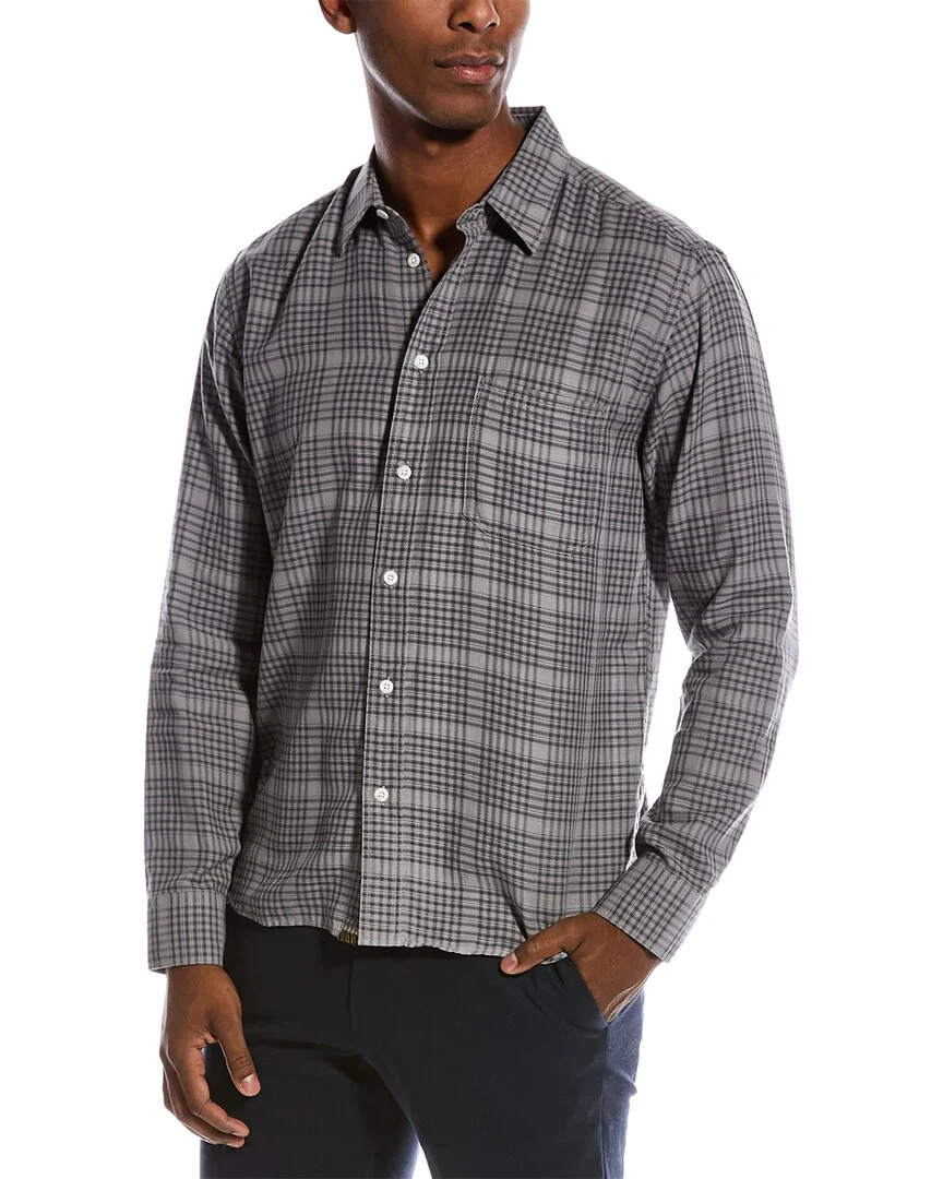 Billy Reid mens  Tuscumbia Shirt, S, Grey