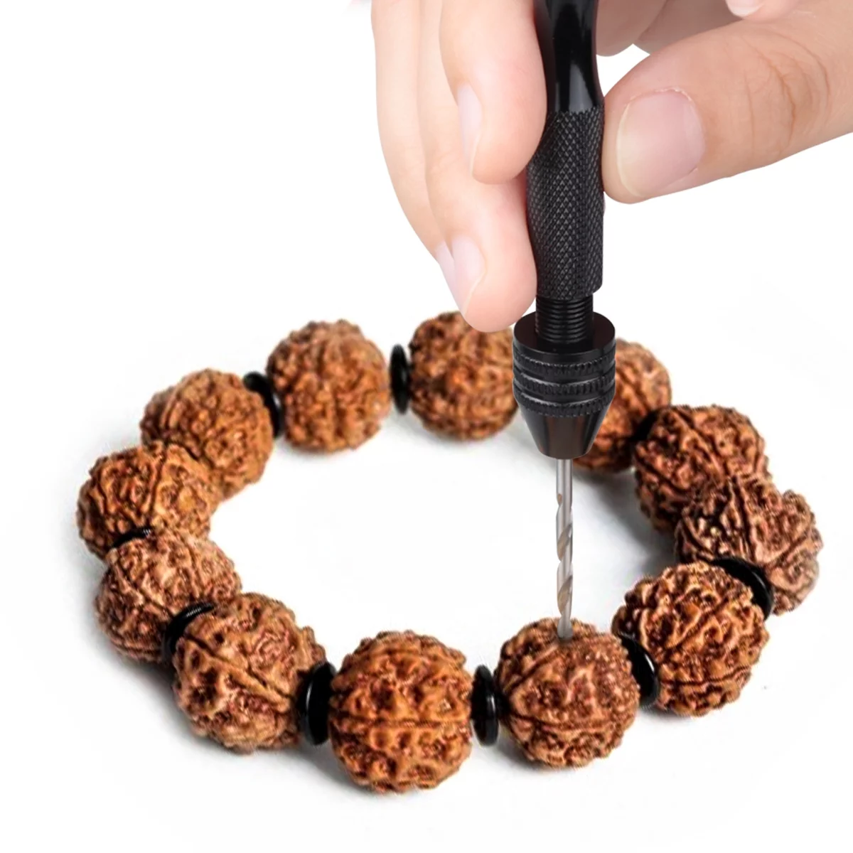 69PCS One Set Hand Drill Bits Kits Micro Pin Vises Twist Drill Bits Set with Precision Hand Pin Vise Rotary Tools