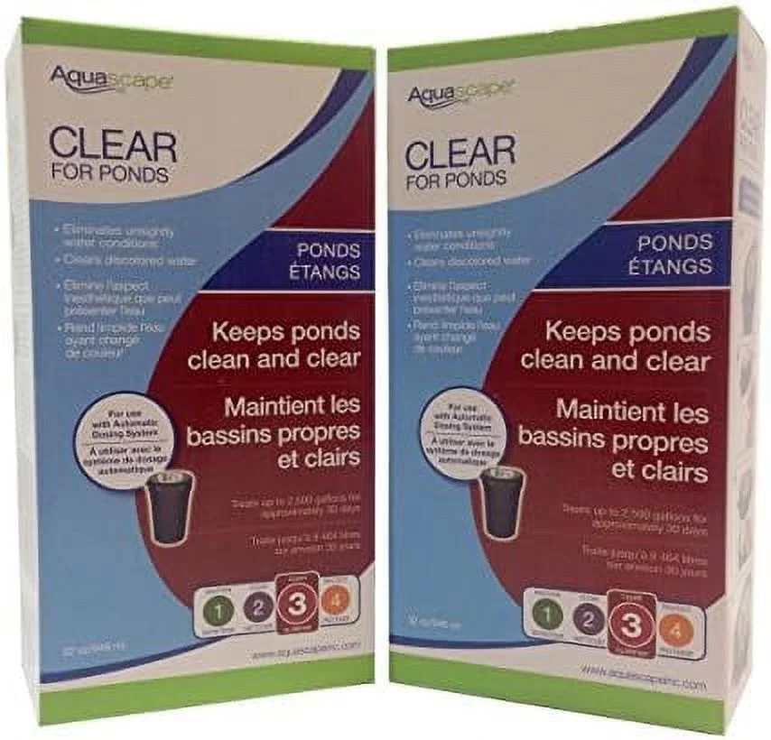 AQUASCAPE 2-Pack Of Clear For Ponds 32 Ounce Refill For Aquascape Automatic Dosing System Clarifies Water