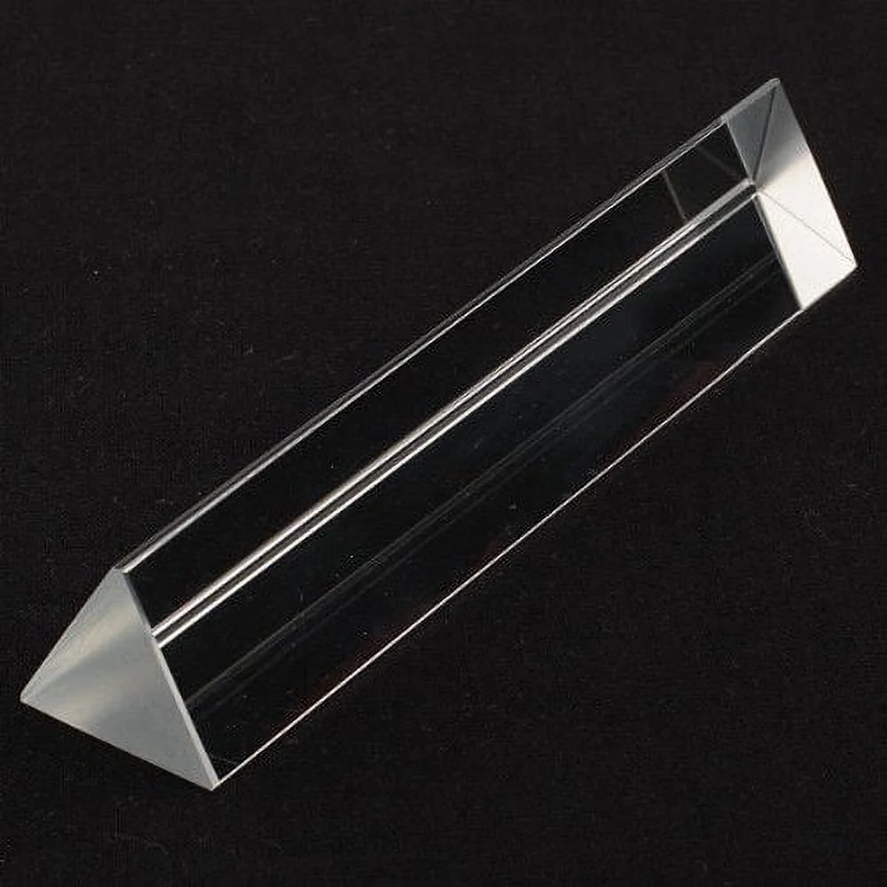 Amlong Crystal 4 inch Optical Glass Equilateral Prism, Set of 5