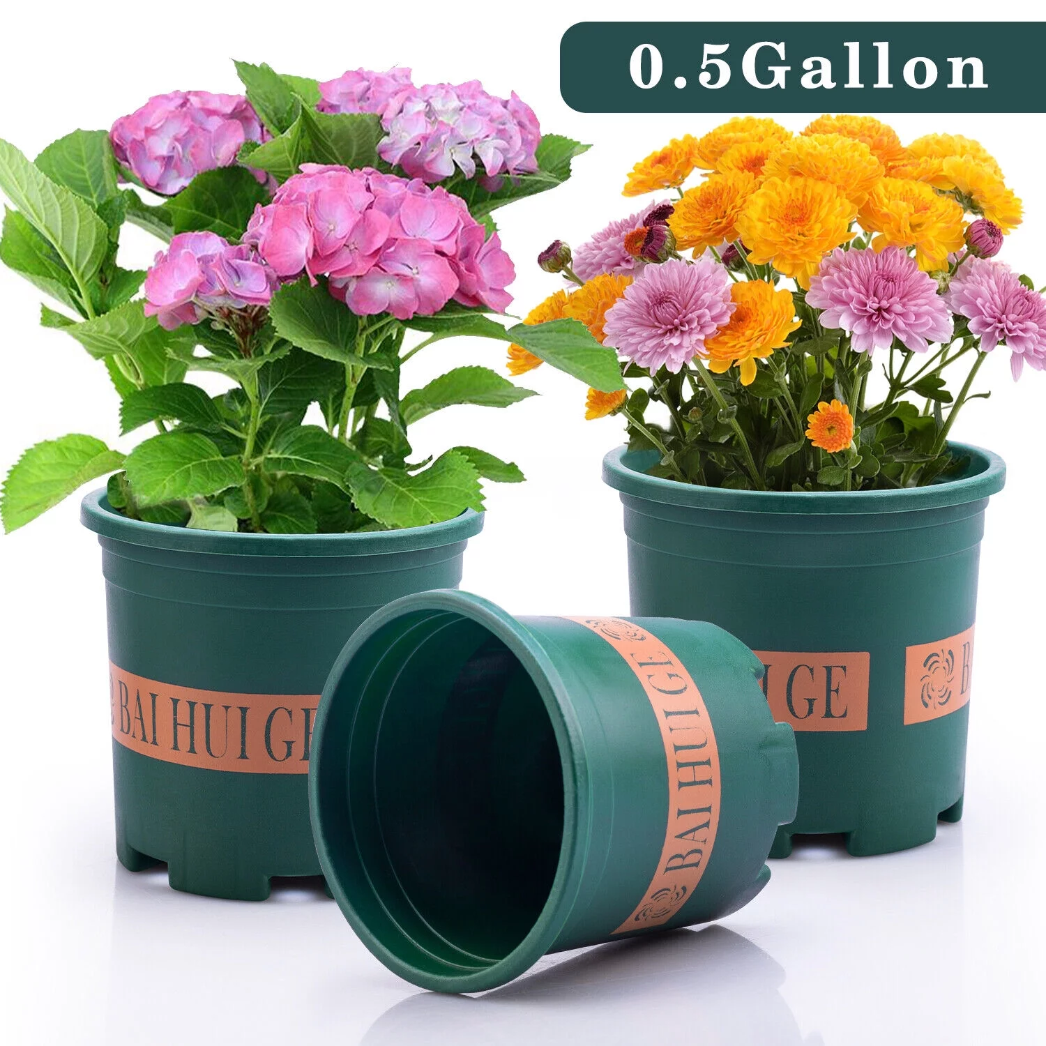 Gallon Plant Grow Bags Thickened Nonwoven Fabric Pots Nursery Container Soil Bag