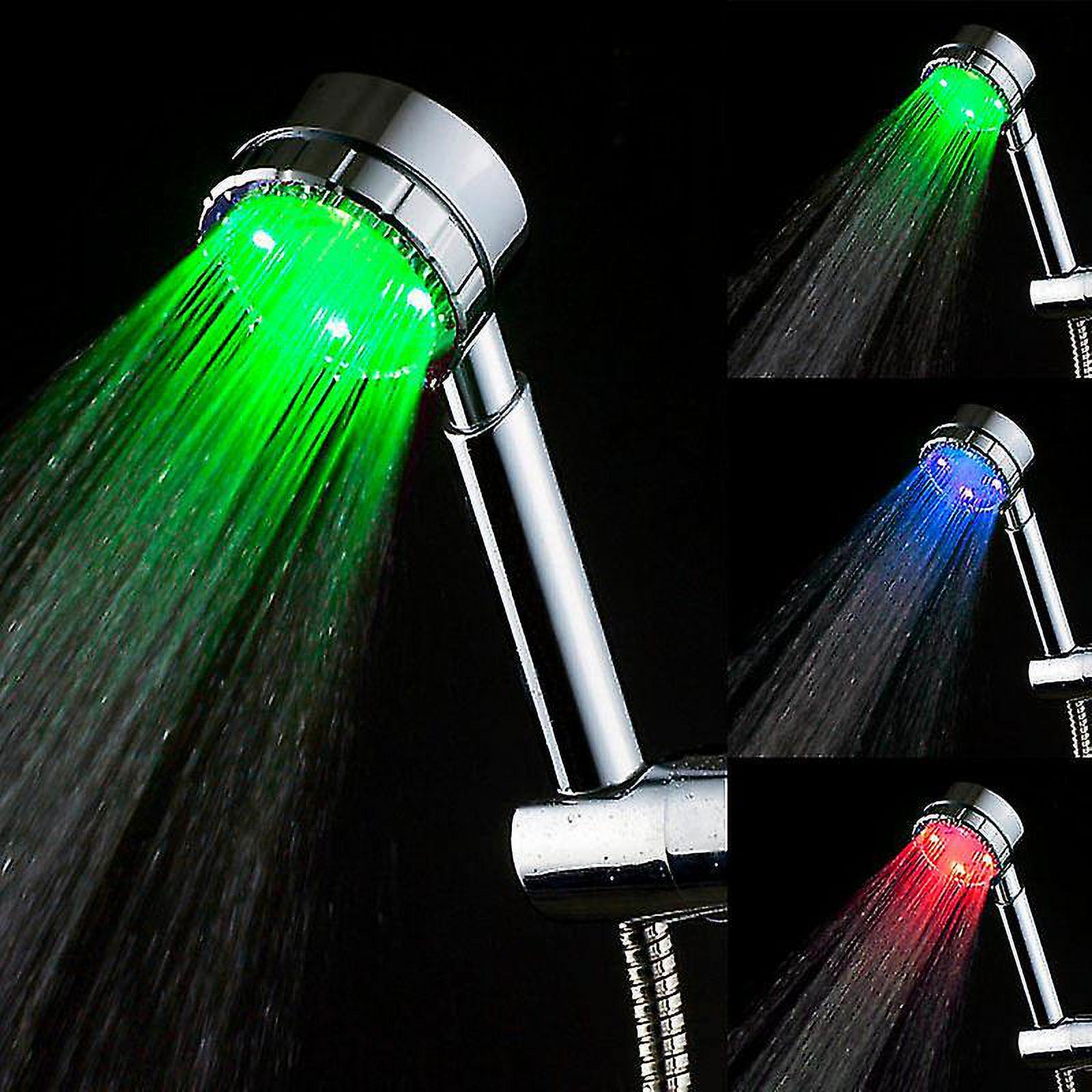 Bathroom Sprinkler Temperature Sensor 3 Colors Led Light Shower Head