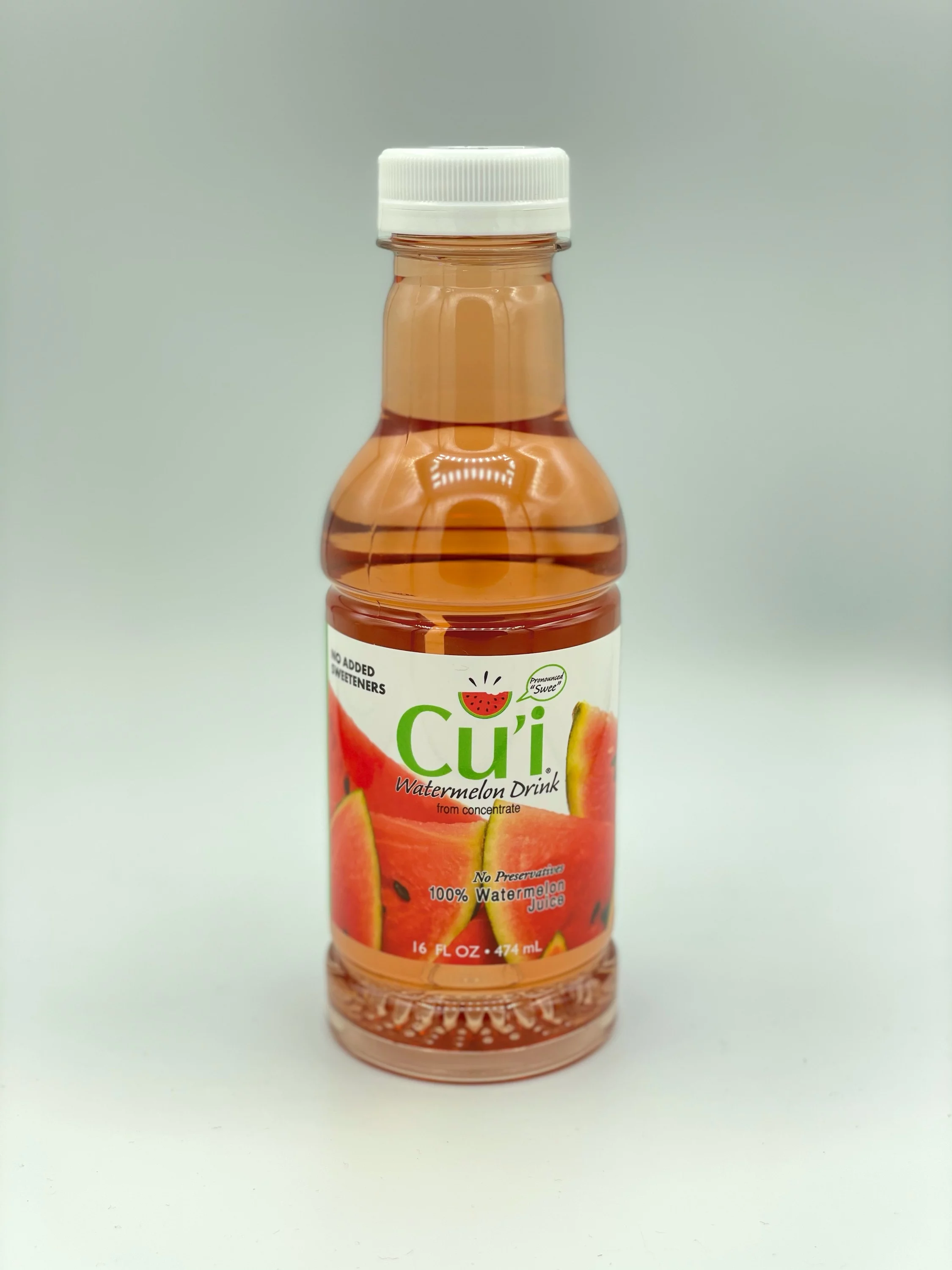 Cu'i Watermelon Juice Drink, 100% All Natural Watermelon Juice, 12 Pack, 16 fl oz