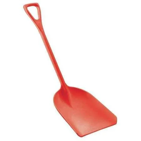 69824 Hygienic Shovel, Red, 14 X 17 In, 42 In L