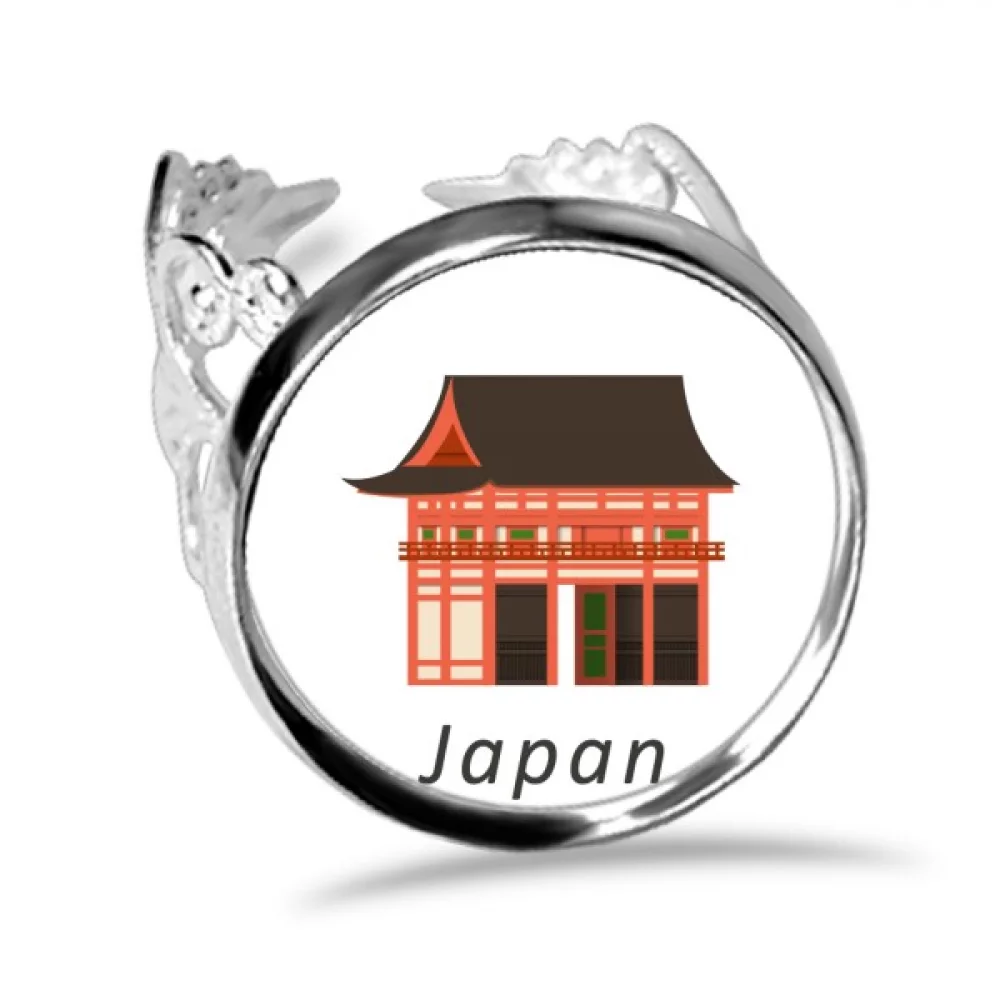 Japanese Traditional Edo Culture House Ring Adjustable Love Wedding Engagement
