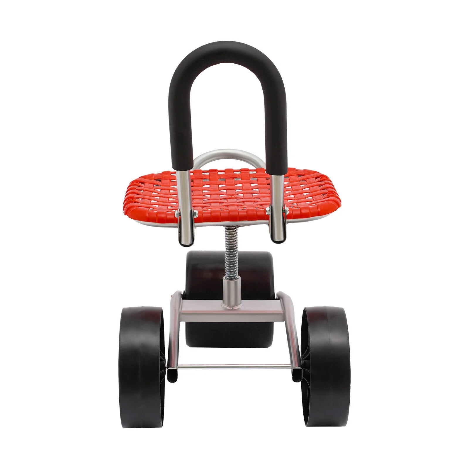 Height Adj. 360° Rotates Gardening Seats W/3 Rolling Wheels Stool Kneeling Pad