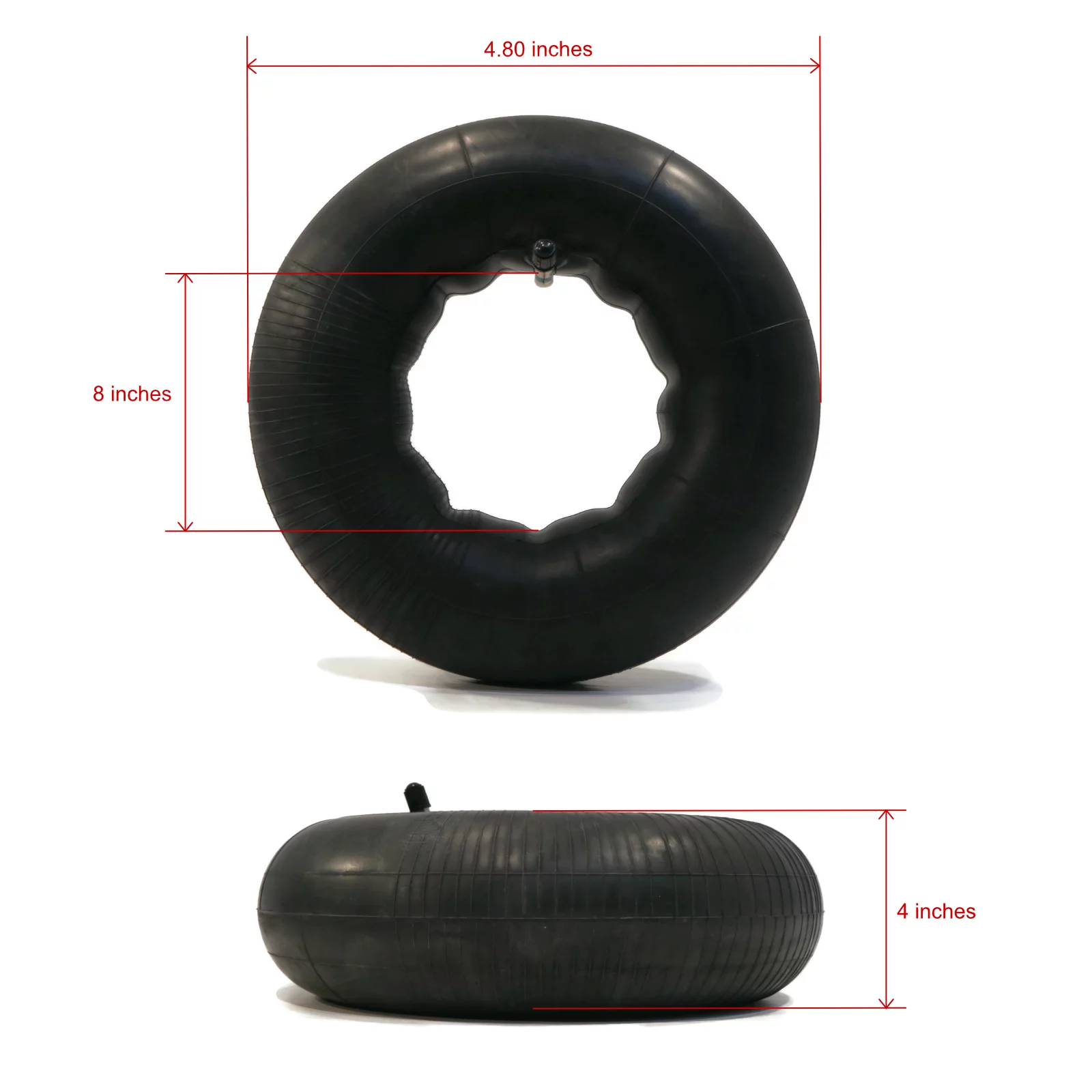 The ROP Shop | Tire Inner Tube 4.80x8 4.00x8 TR13 Straight Valve Stem For Western Snow Blower
