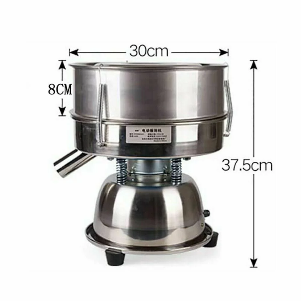 SHANNA Automatic Sieve Shaker 110V Electric Screening Vibrating Machine with 30 Mesh Flour Sifter