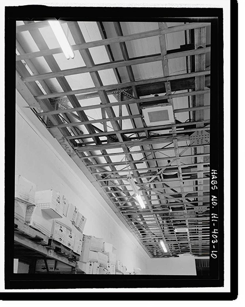 Historic Framed Print, U.S. Naval Base, Pearl Harbor, Gymnasium & Theater, Neville Way, Pearl Harbor, Honolulu County, HI - 10, 17-7/8