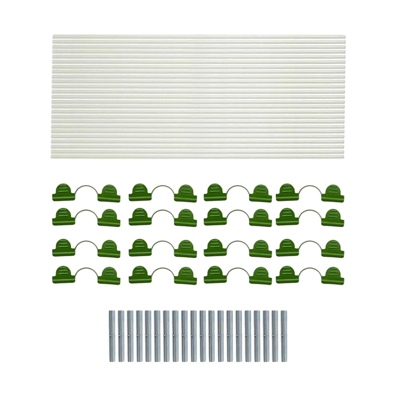 Gazechimp Fiberglass Hoops for Gardening Gardening Supplies Vegetable Greenhouse Hoops 25 pieces hoops