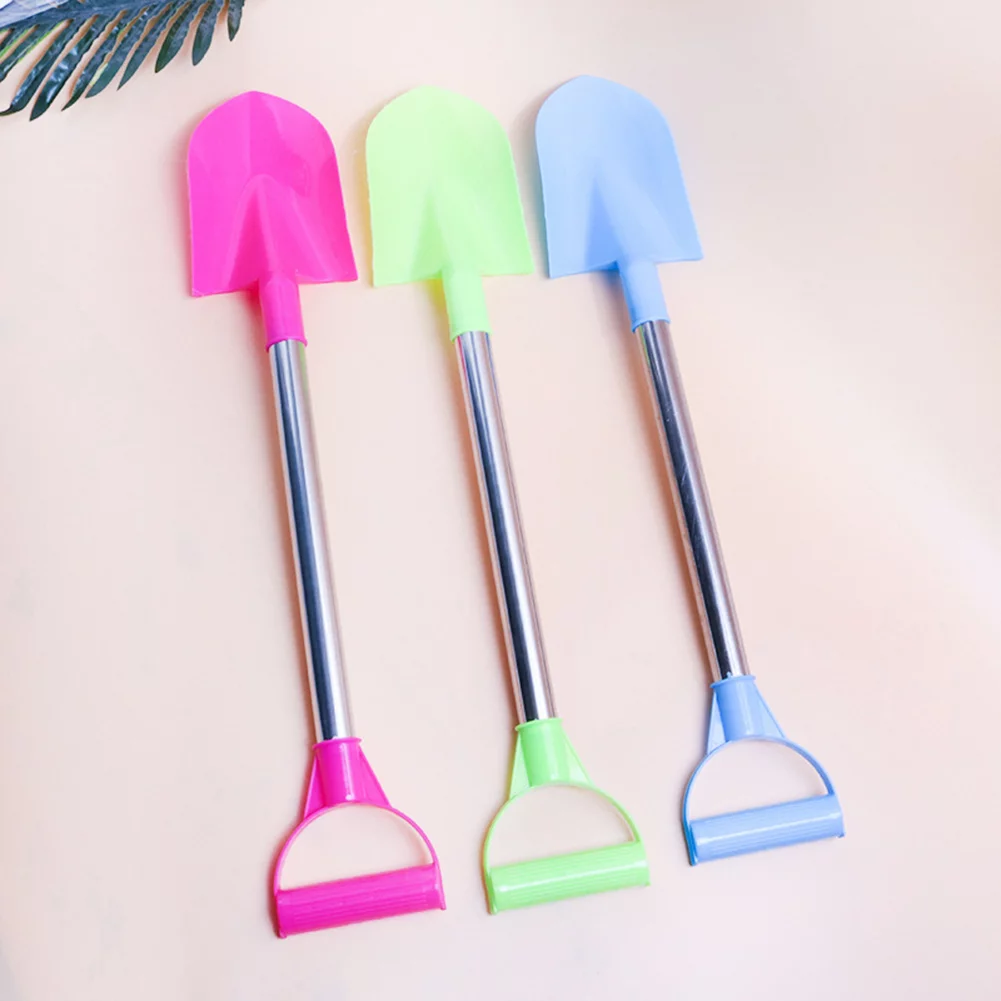 huntermoon 3 Pcs Beach Shovels Seaside Sand Plastic Spade Beach Game Tools Children Holiday Gift Toy
