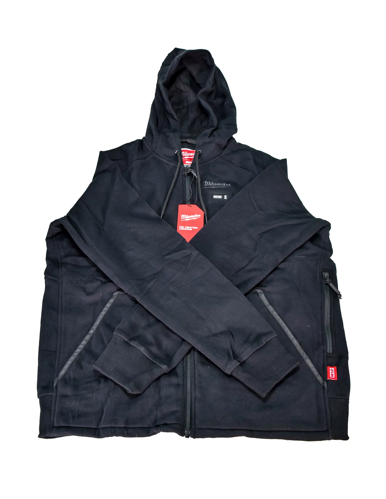 Milwaukee 306B-21S 12V Heated Hoodie Kit Black (Small) with 2.0Ah Lithium Ion Battery & Charger