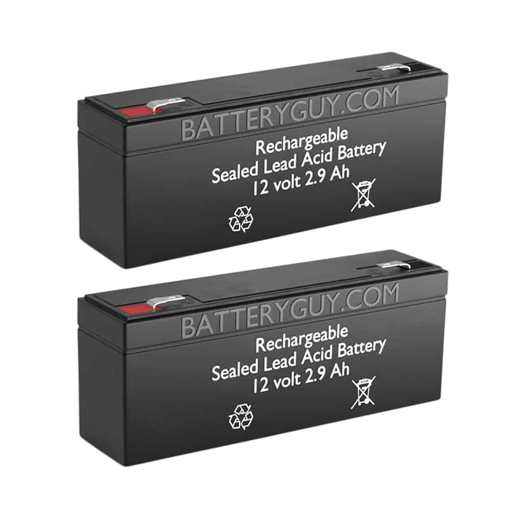 Hawker/Cyclon/Enersys-Hawker NP2.3-12 replacement 12V 2.9Ah battery - BatteryGuy brand equivalent (Qty of 2)