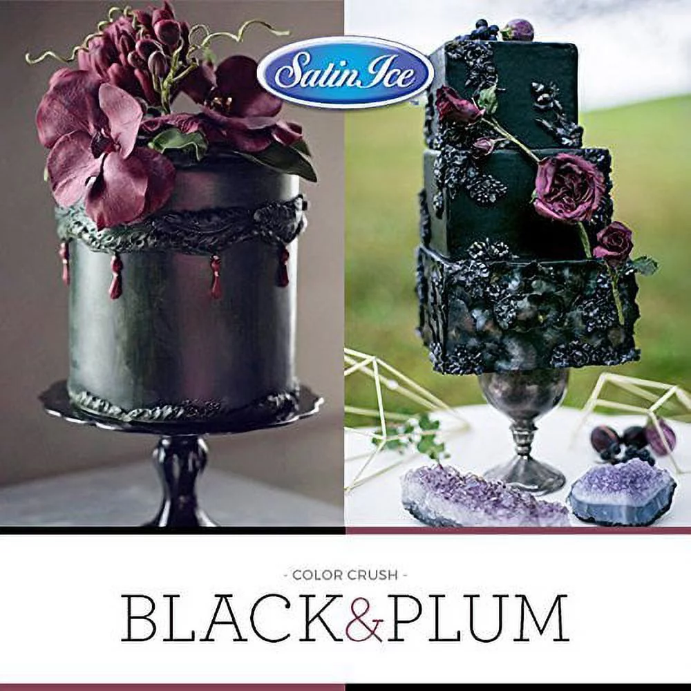 Satin Ice Black Gum Paste, Vanilla, 2 Pound