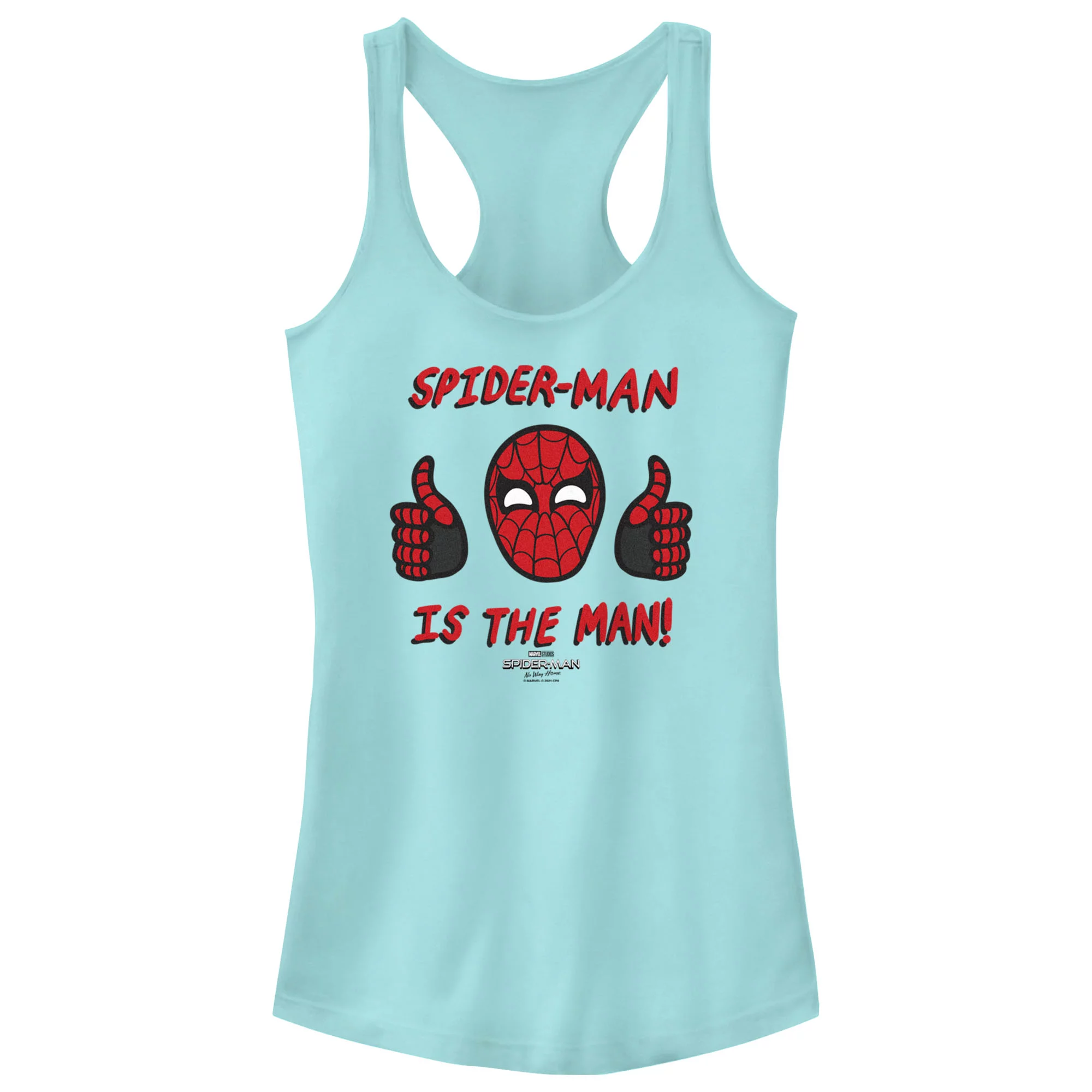 Junior's Marvel Spider-Man: No Way Home The Man  Racerback Tank Top Cancun 2X Large