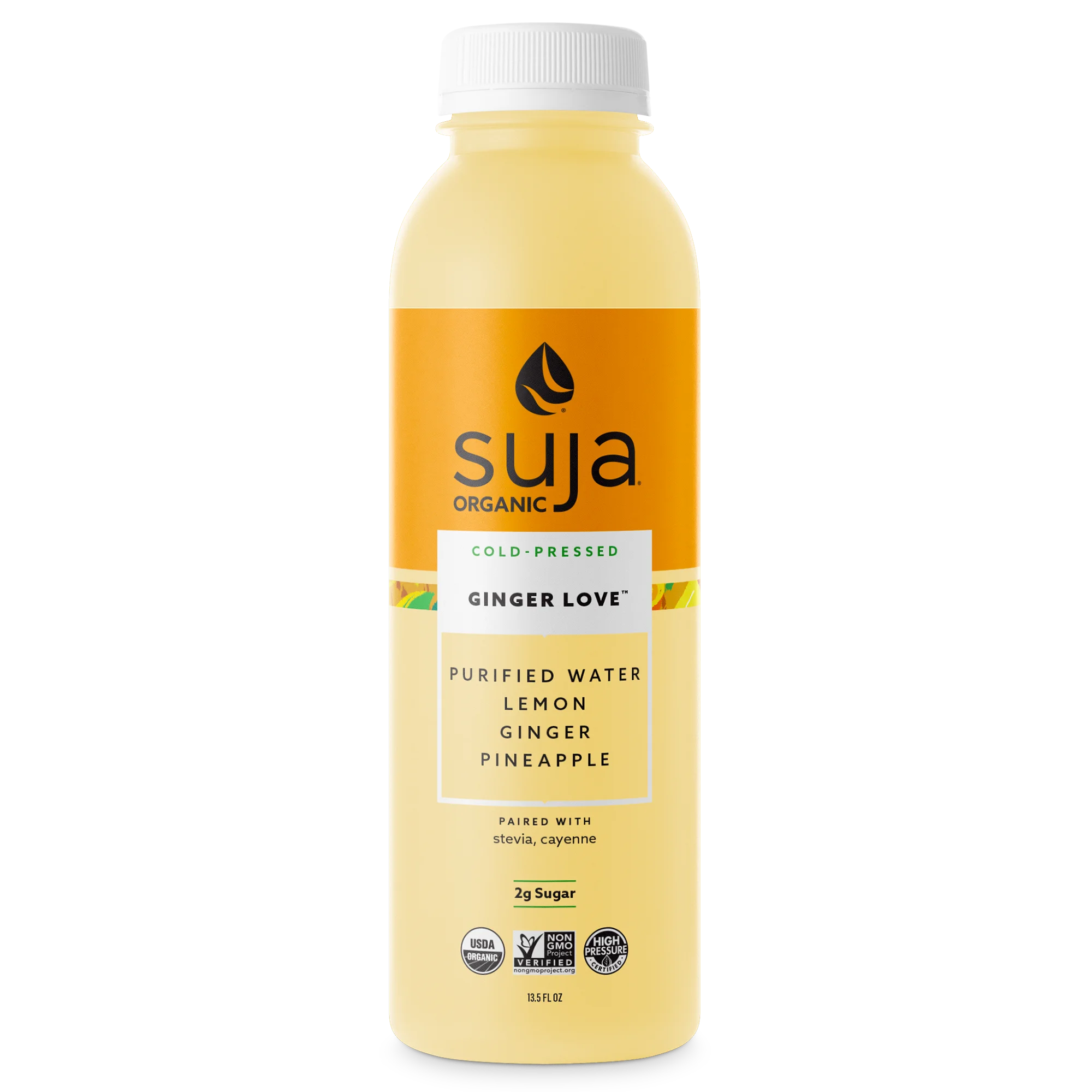 Suja Organic Cold-Pressed Ginger Love, 13.5 FL OZ.