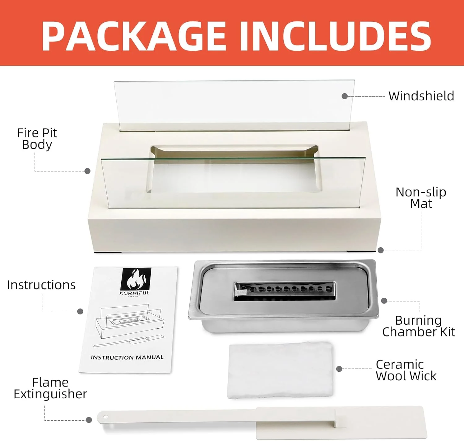 Tabletop Fire Pit, for Mom, Home Patio Balcony Decorations, Indoor/Outdoor Mini Table Top Firepit Small Fireplace Bowl for Smores Maker, for Women Her Wedding Housewarming