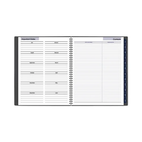 AT-A-GLANCE DayMinder Academic 2023-2024 Monthly Planner Charcoal Large 8 12 x