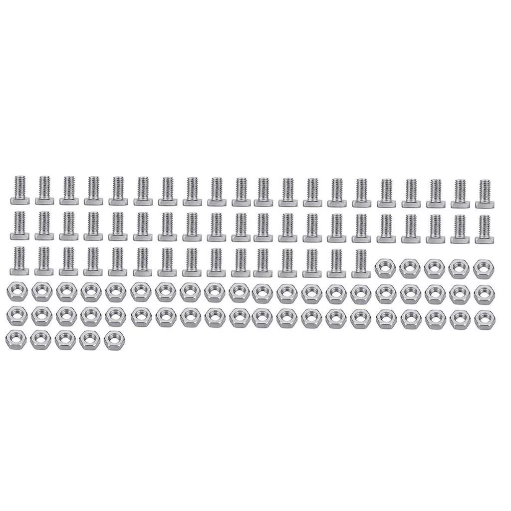 Hexagon Greenhouse Nuts and s Aluminum Durable Sturdy Parts Replacement Hardness Repairing Greenhouse Panels Gardening Outdoor Greenhouse - 50 set