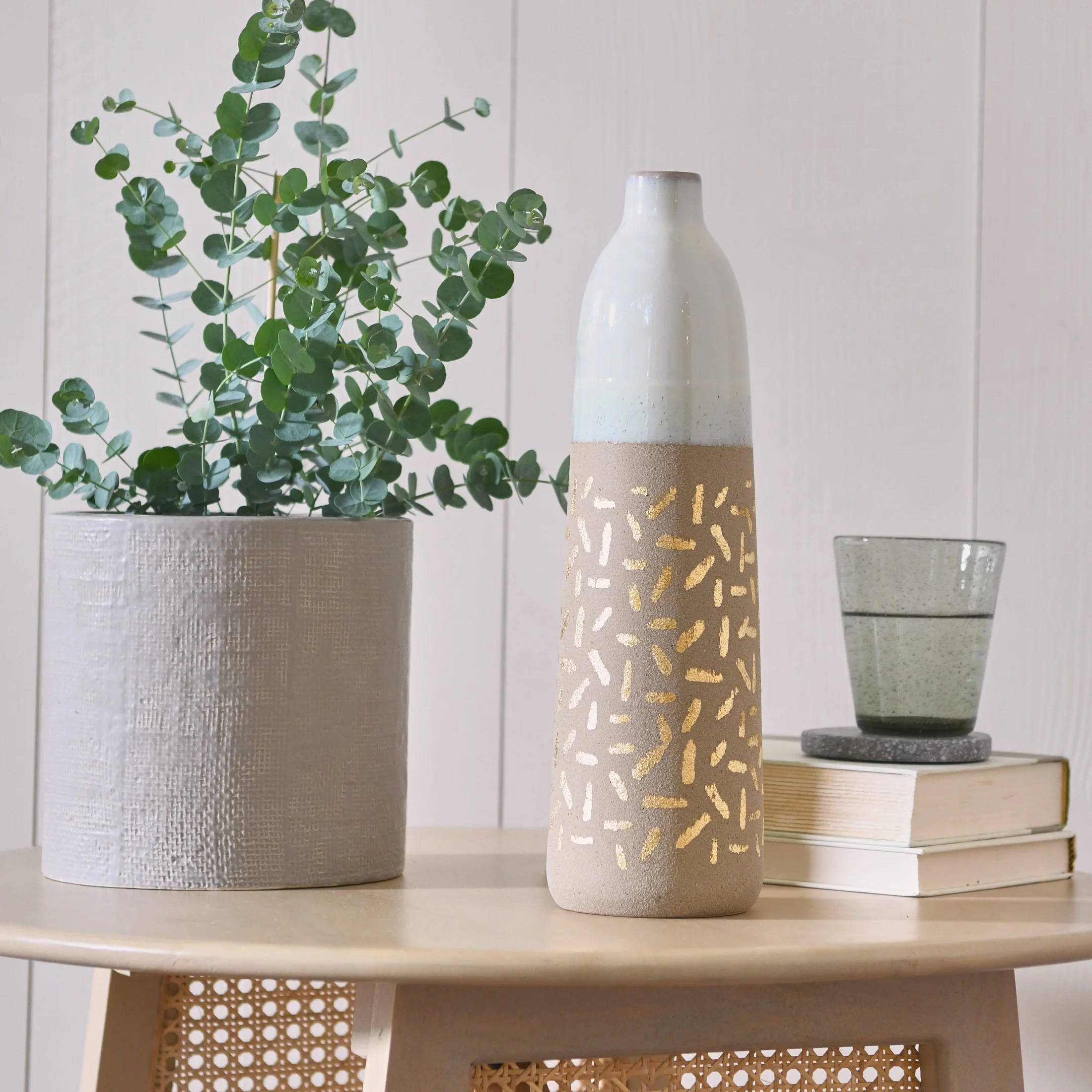 Creative Co-Op Stoneware Planter