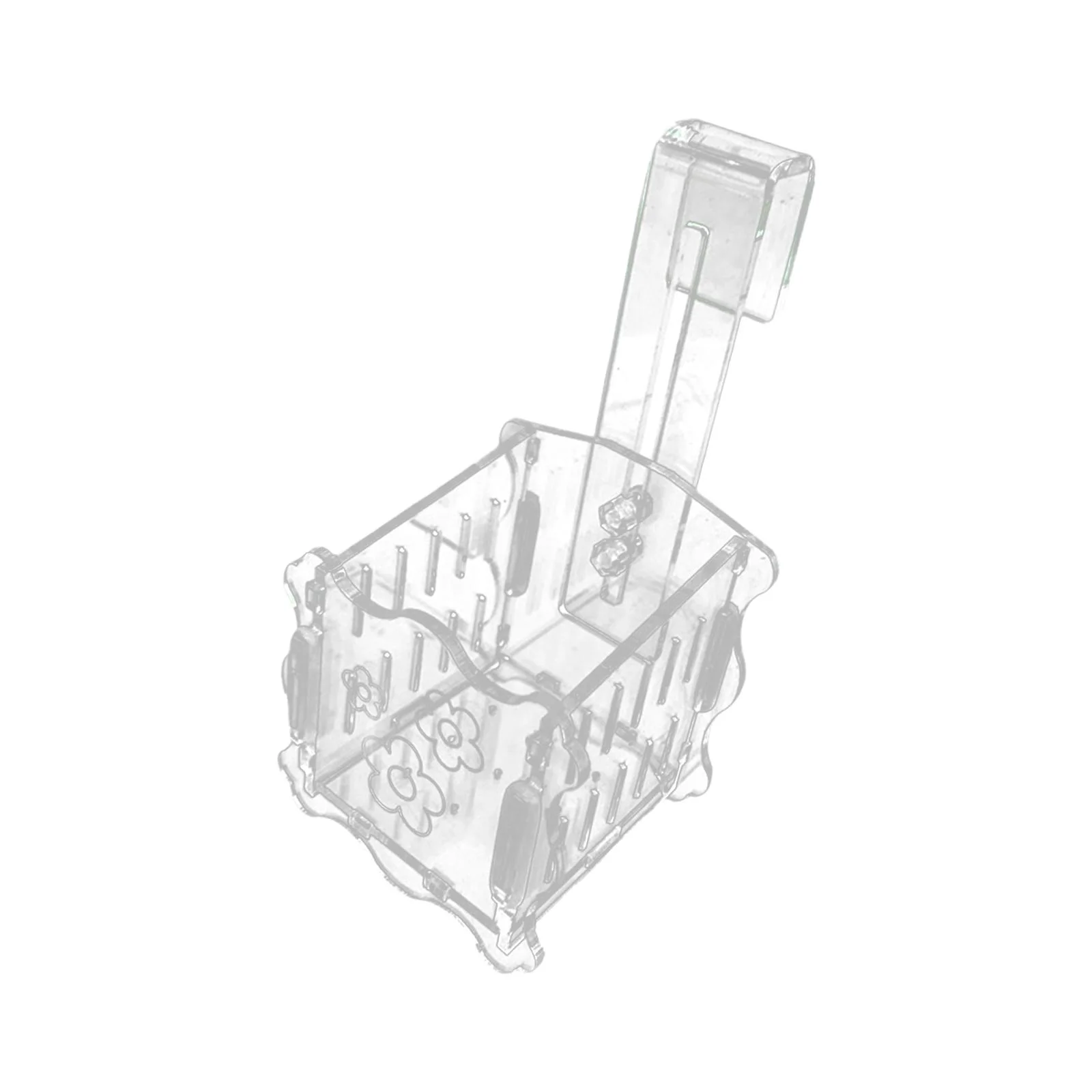 EHJRE Aquarium Planter Cup, Aquatic Plant Pot, Tank Decoration, Hanging Landscape Clear Plant Water Grass Plant Cup Grass Holder S