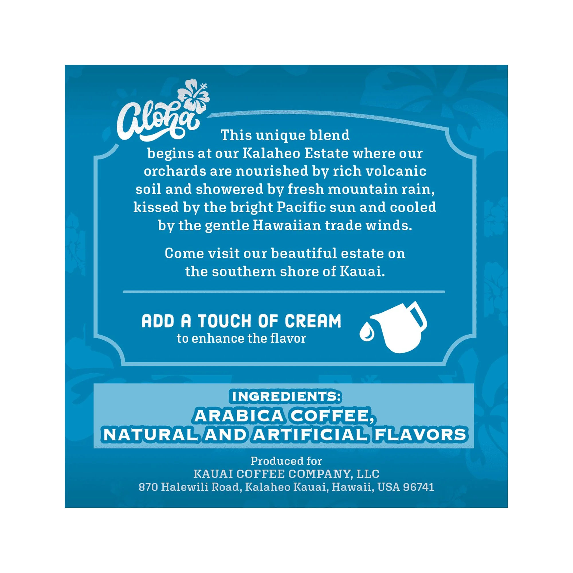 Kauai Coffee Mocha Macadamia Nut K-Cup Coffee Pods, Medium Roast, 12 Ct