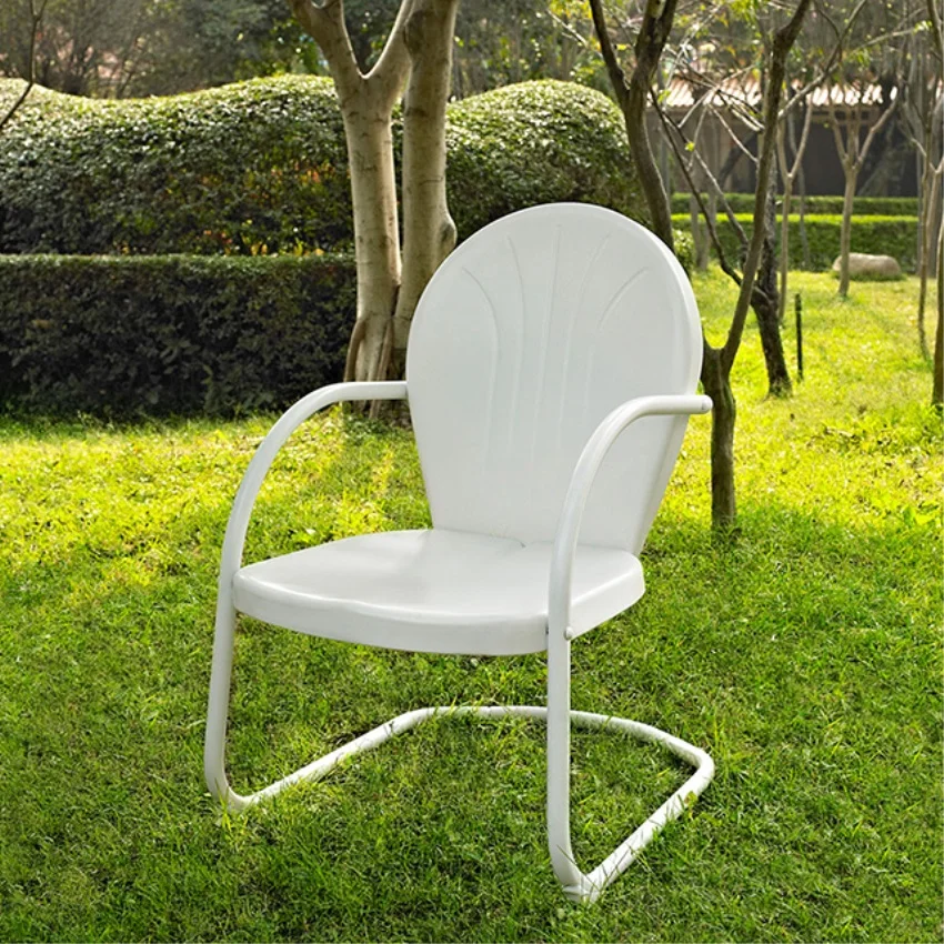 Griffith Metal Outdoor Chair - Nostalgic Charm, Durable Steel, Scorching Summer Resistant