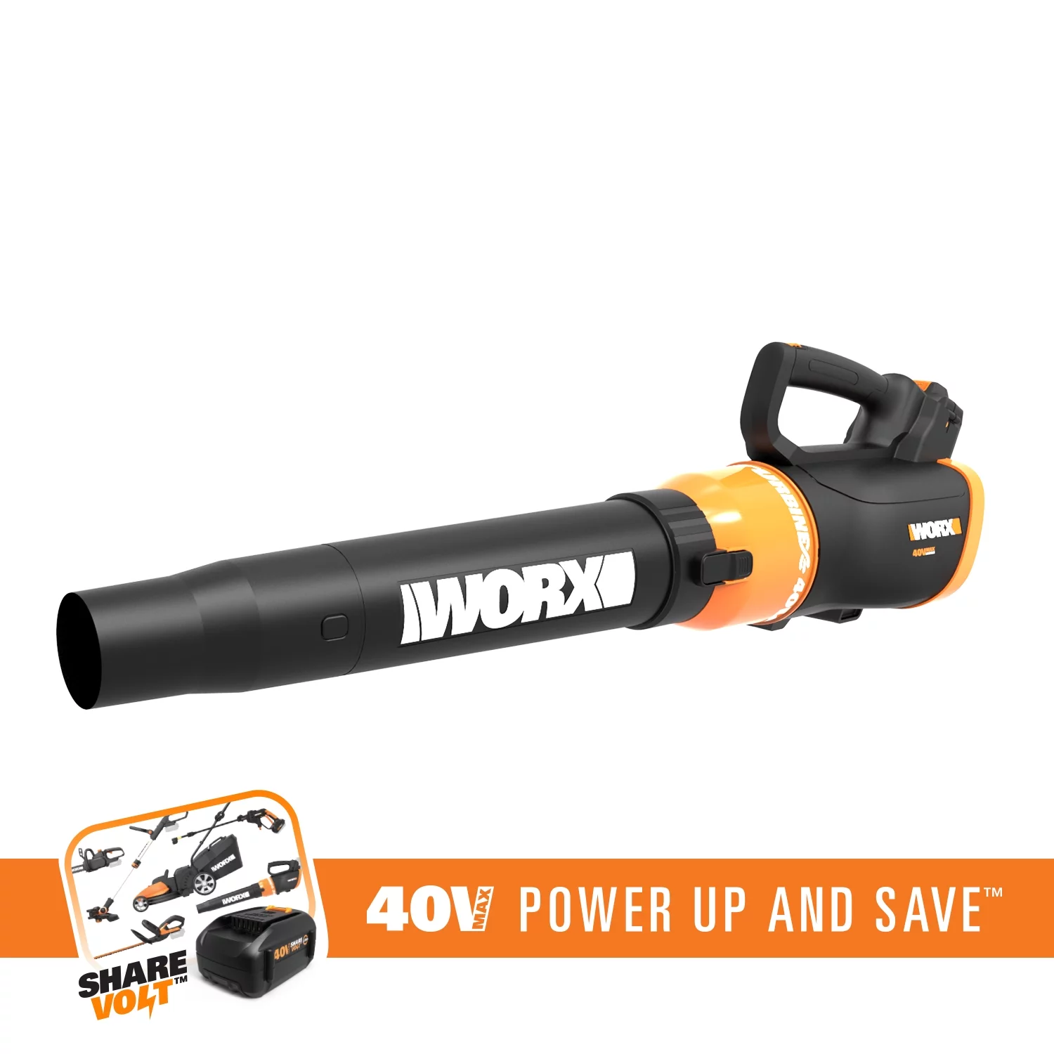 WORX WG580 40V Li-ion Cordless Sweeper/Blower