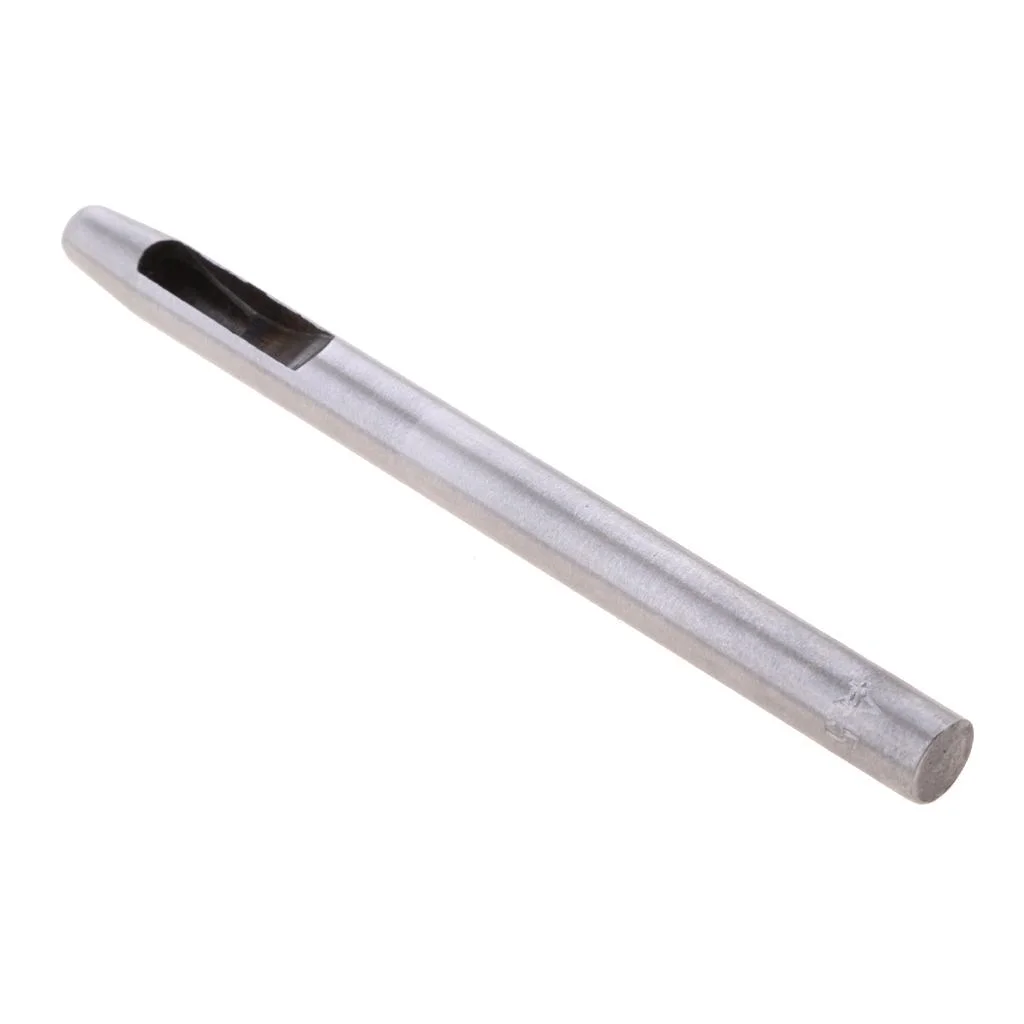 figatia 2xSteel Round Hollow Punch Hand Tools Hole Punching Leather Gasket 5.0mm 2 Pcs