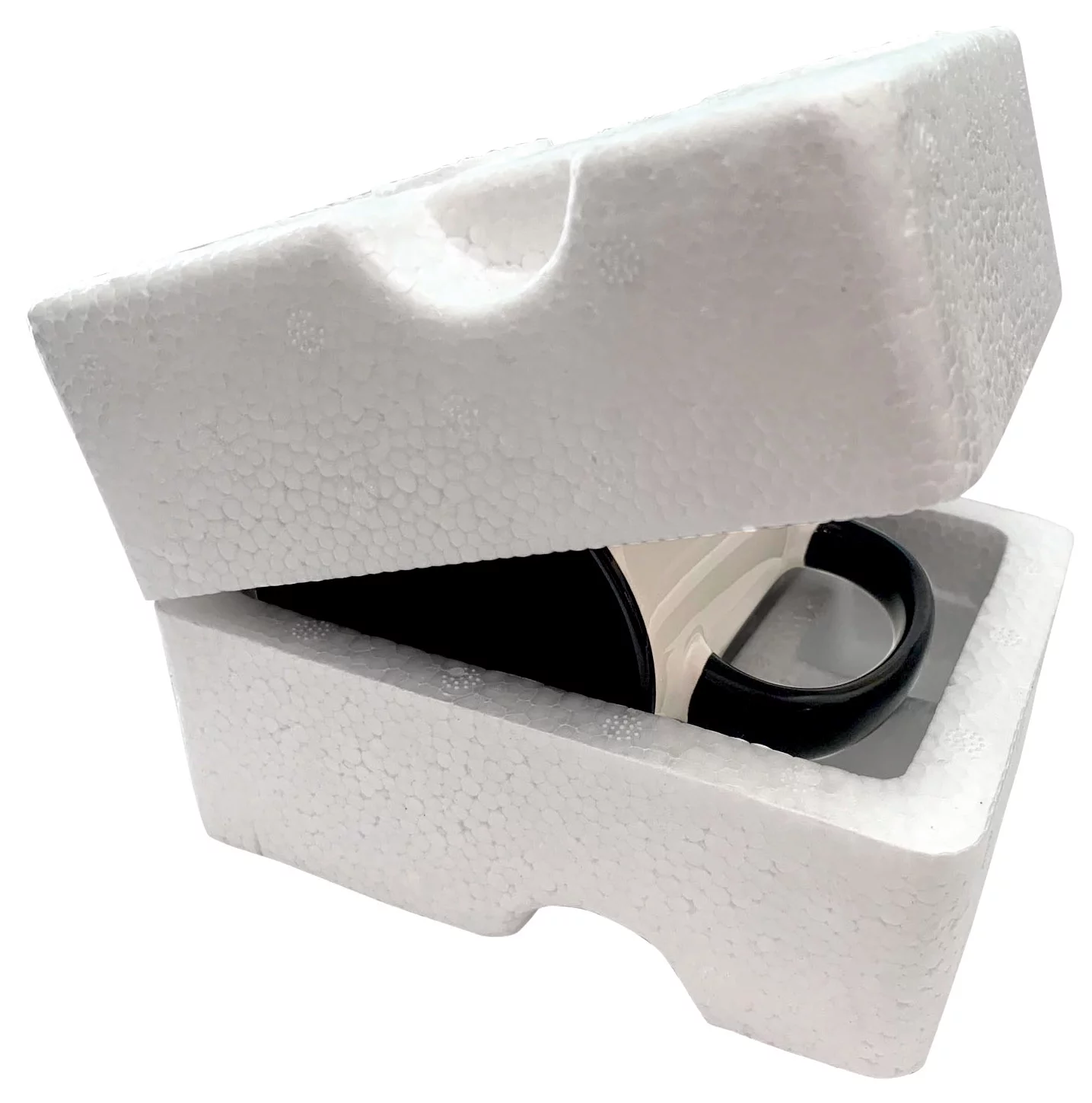 3dRose View looking through slash pine trees sky florida scene 3d - Two Tone Black Mug, 11-ounce