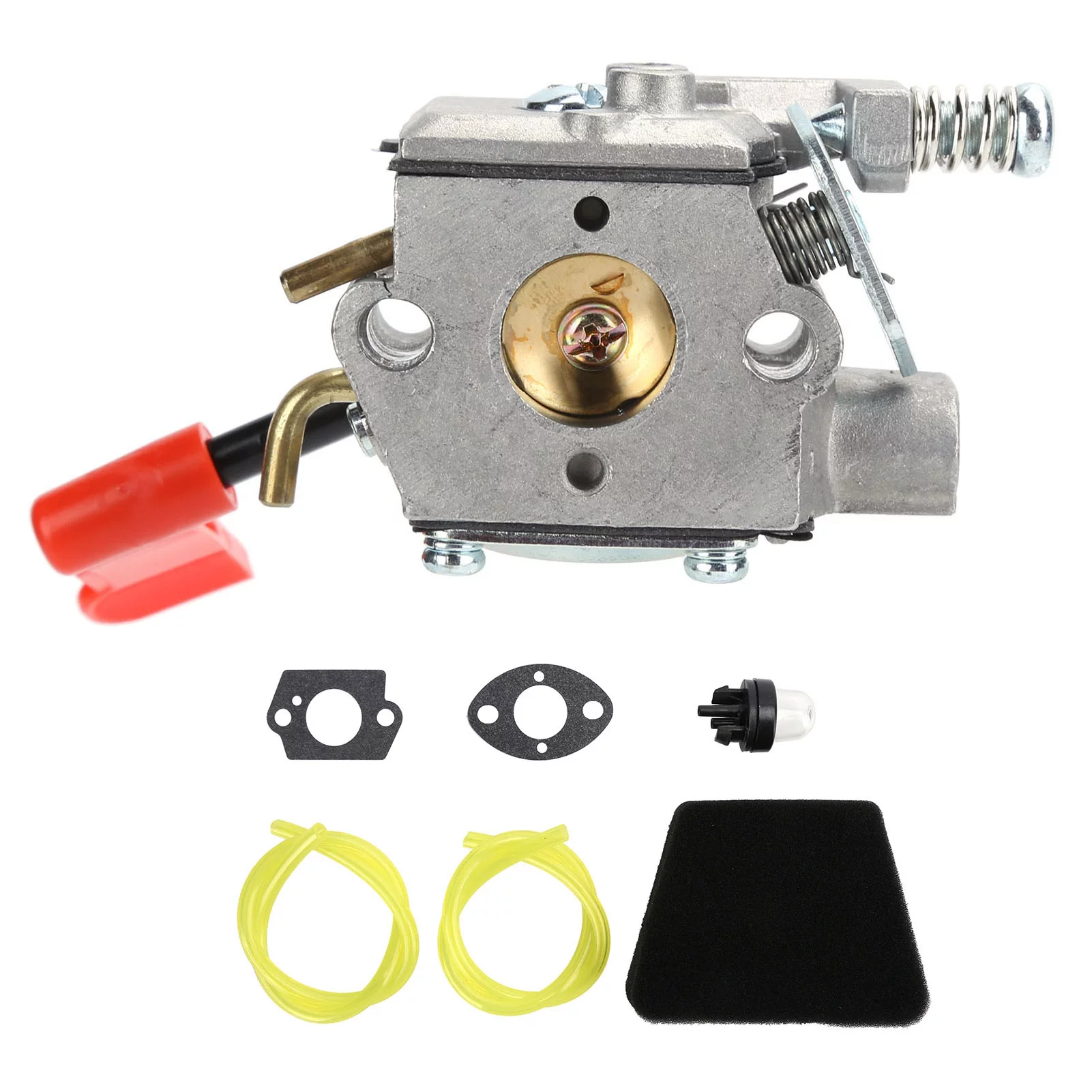 Uadme Carburetor Kit, Replacement for Craftsman for Poulan 32cc Gas Trimmer Pole Pruner WT‑628