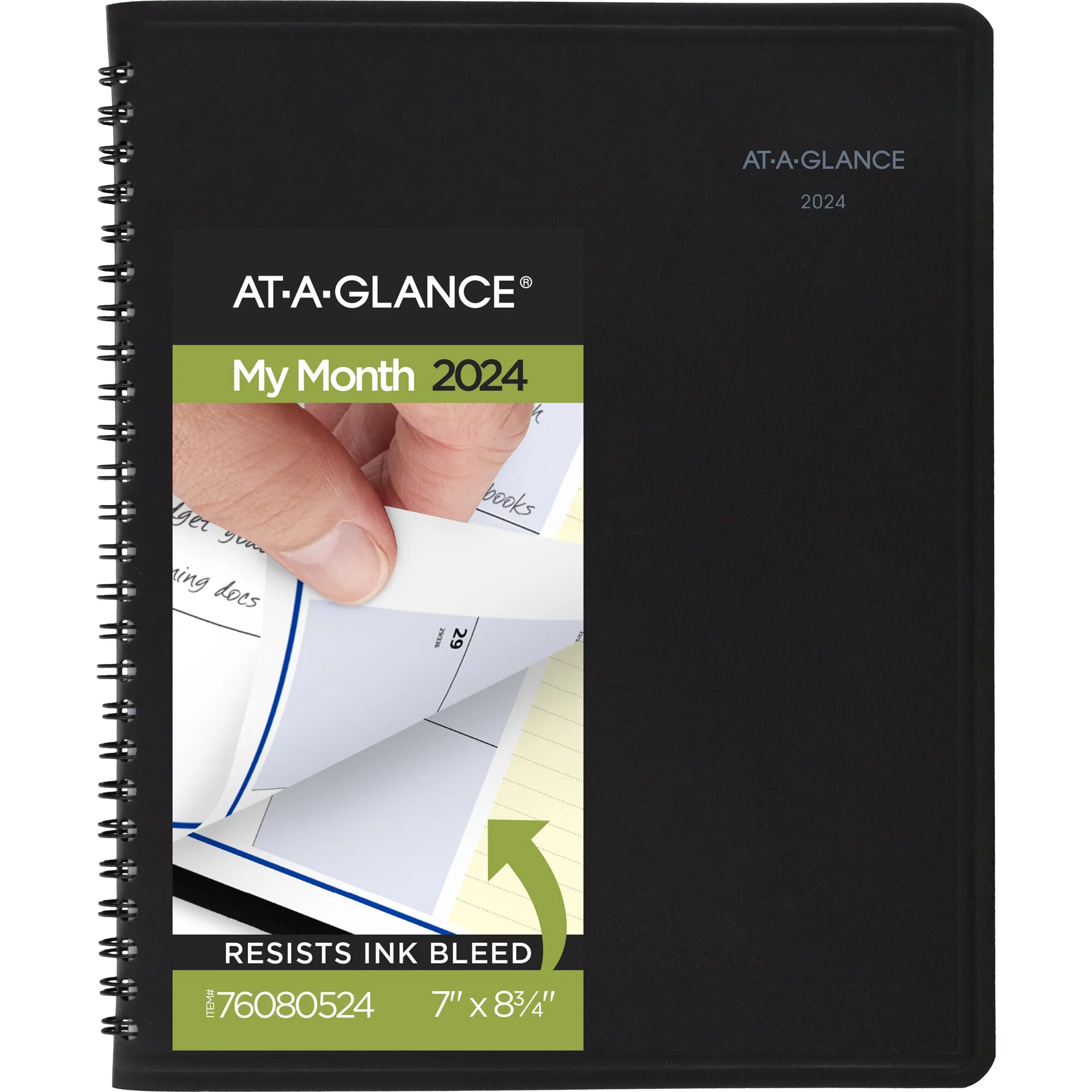 AT-A-GLANCE QuickNotes 2024 Monthly Planner Black Medium 7 x 8 34 - Monthly