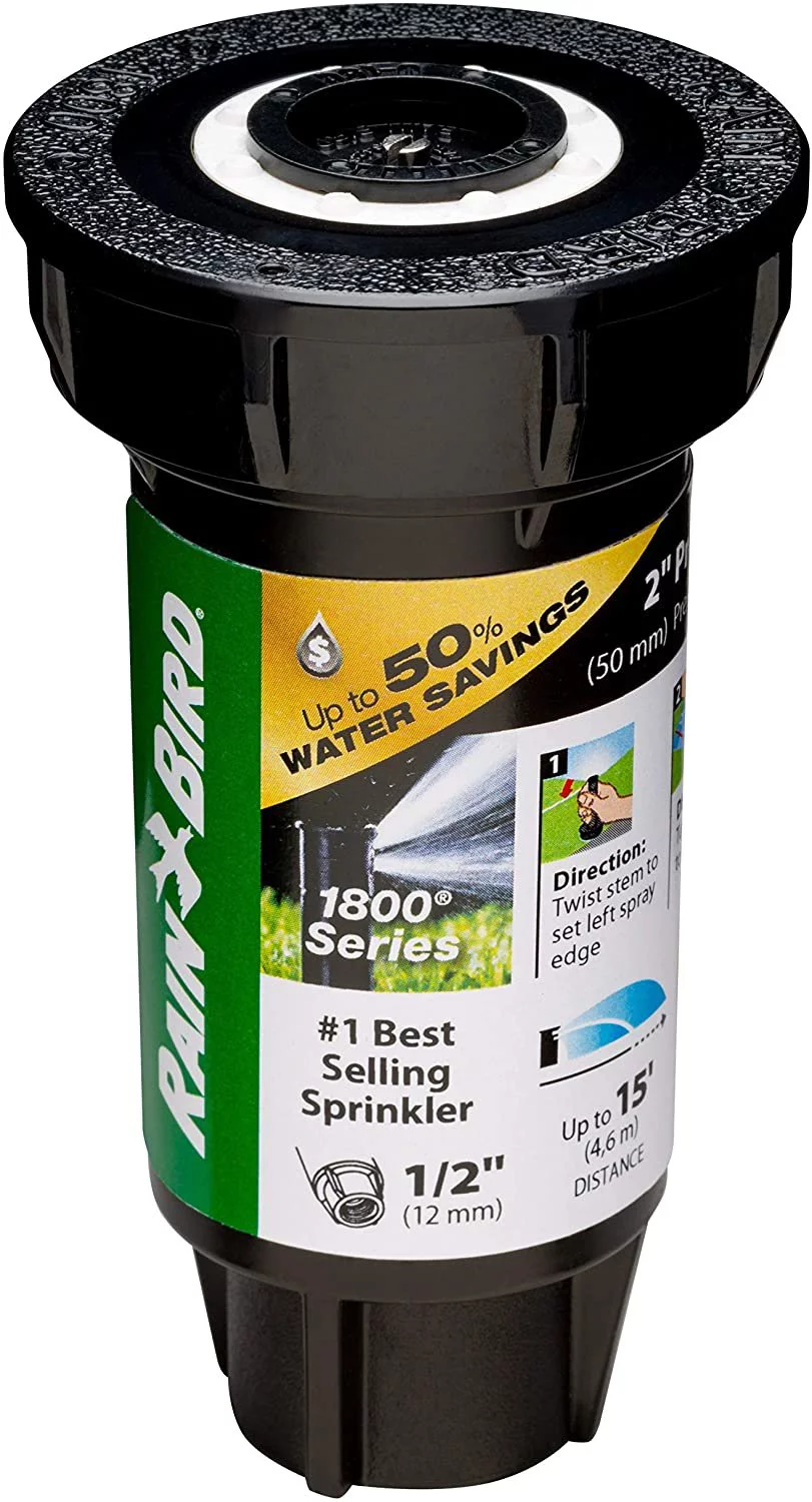Rain Bird 1802QDSPRS Pressure Regulating Professional PRS pop-up Sprinkler, Black